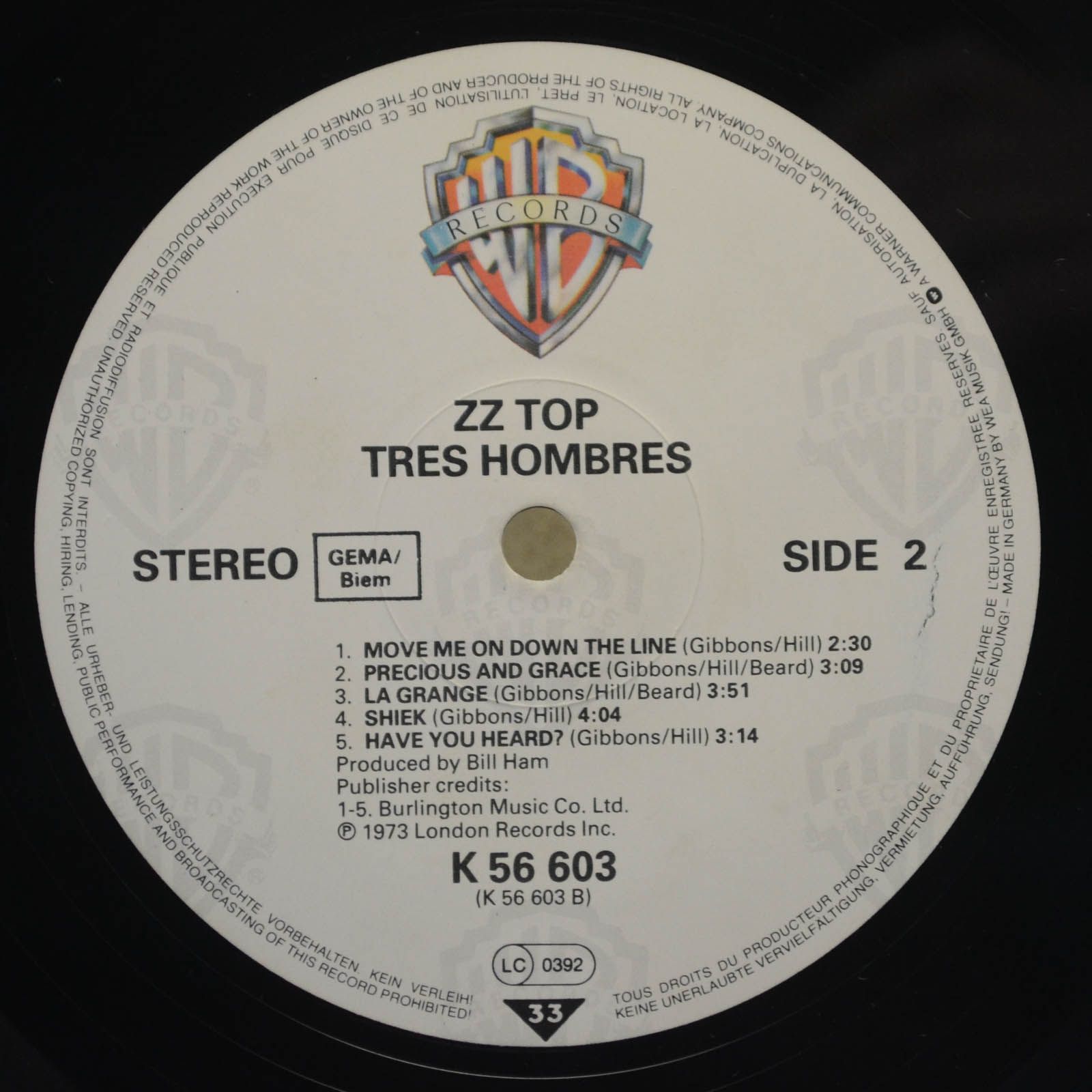 ZZ Top — Tres Hombres, 1973