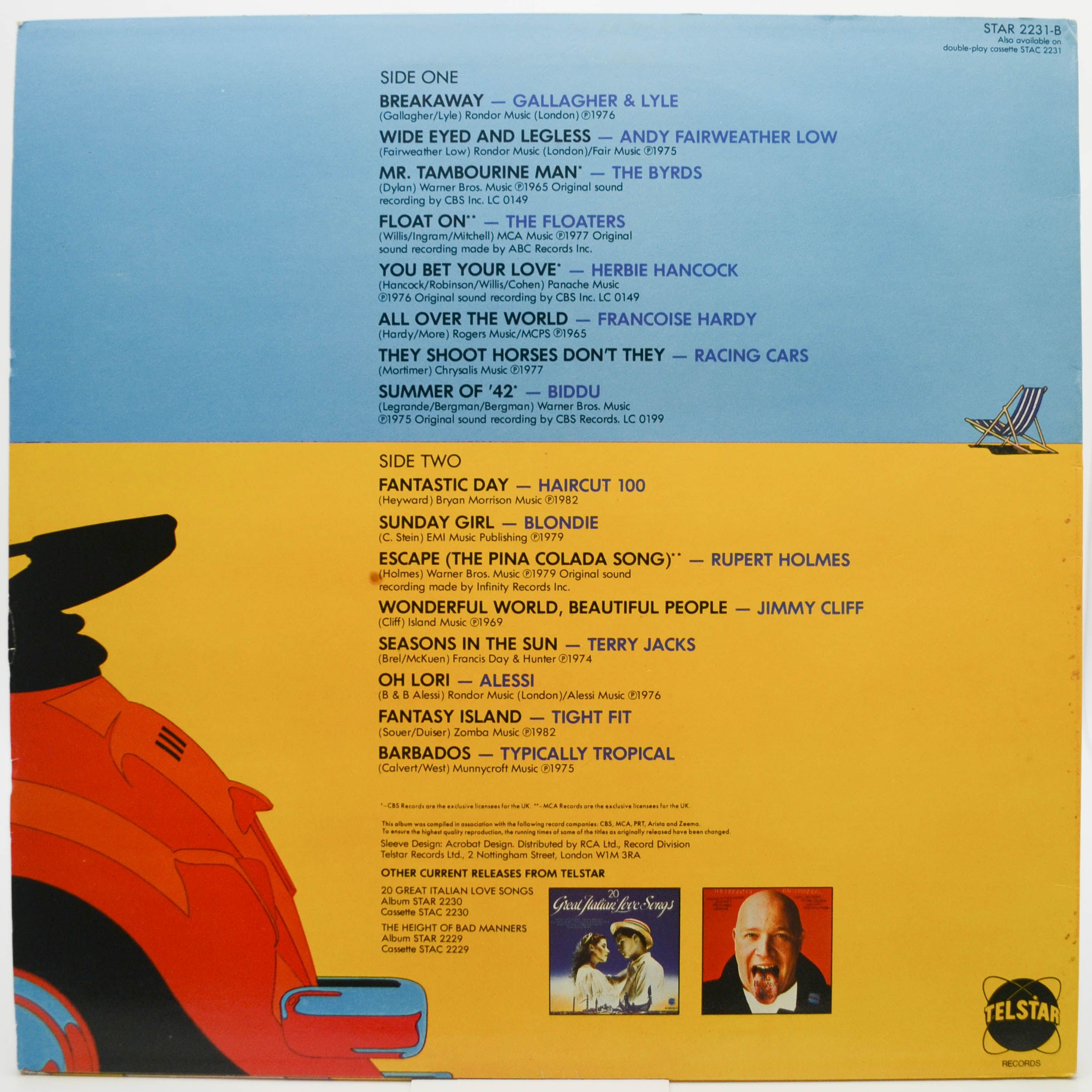 Various — Summer Breeze Vol. 1 (UK), 1983