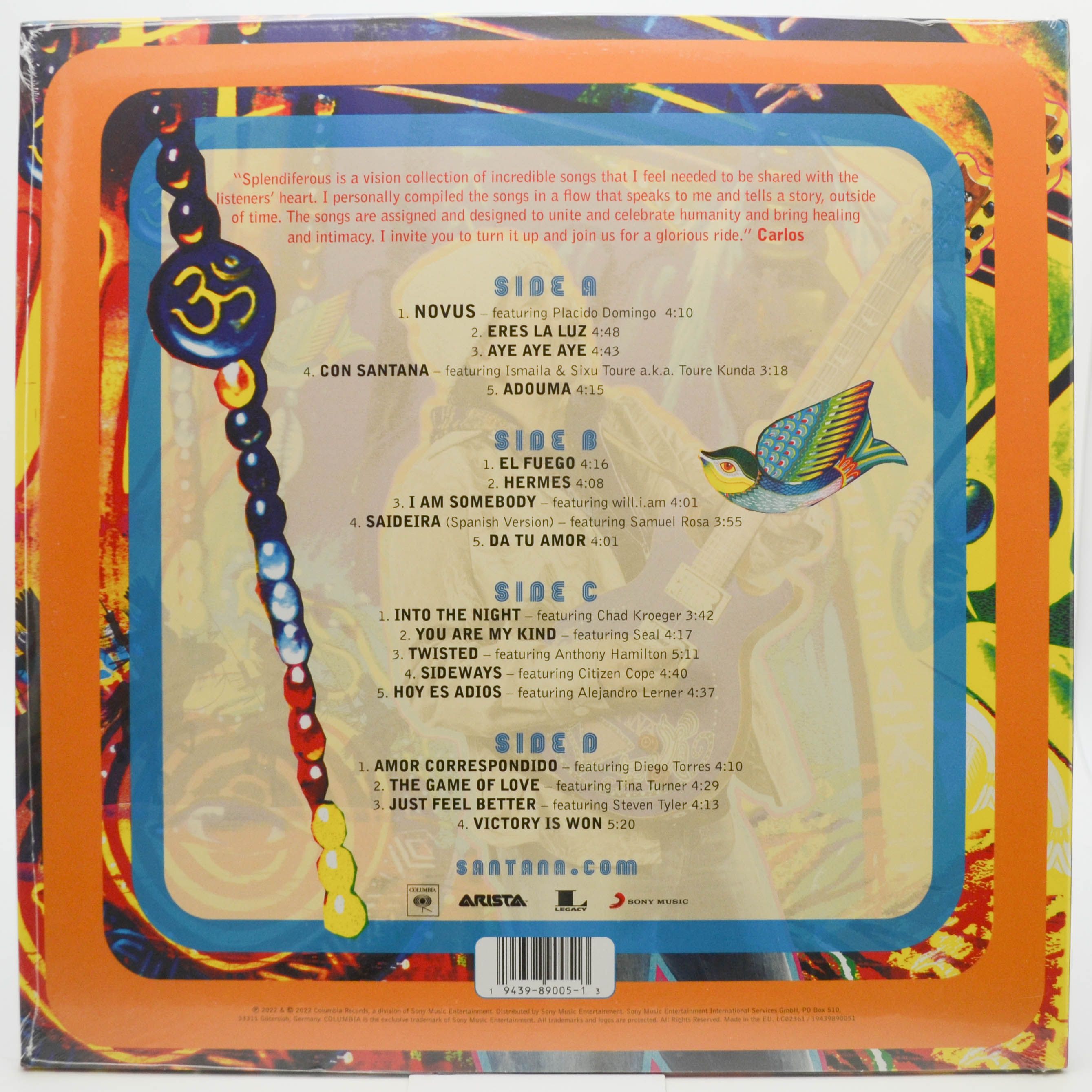 Santana — Splendiferous (2LP), 2022