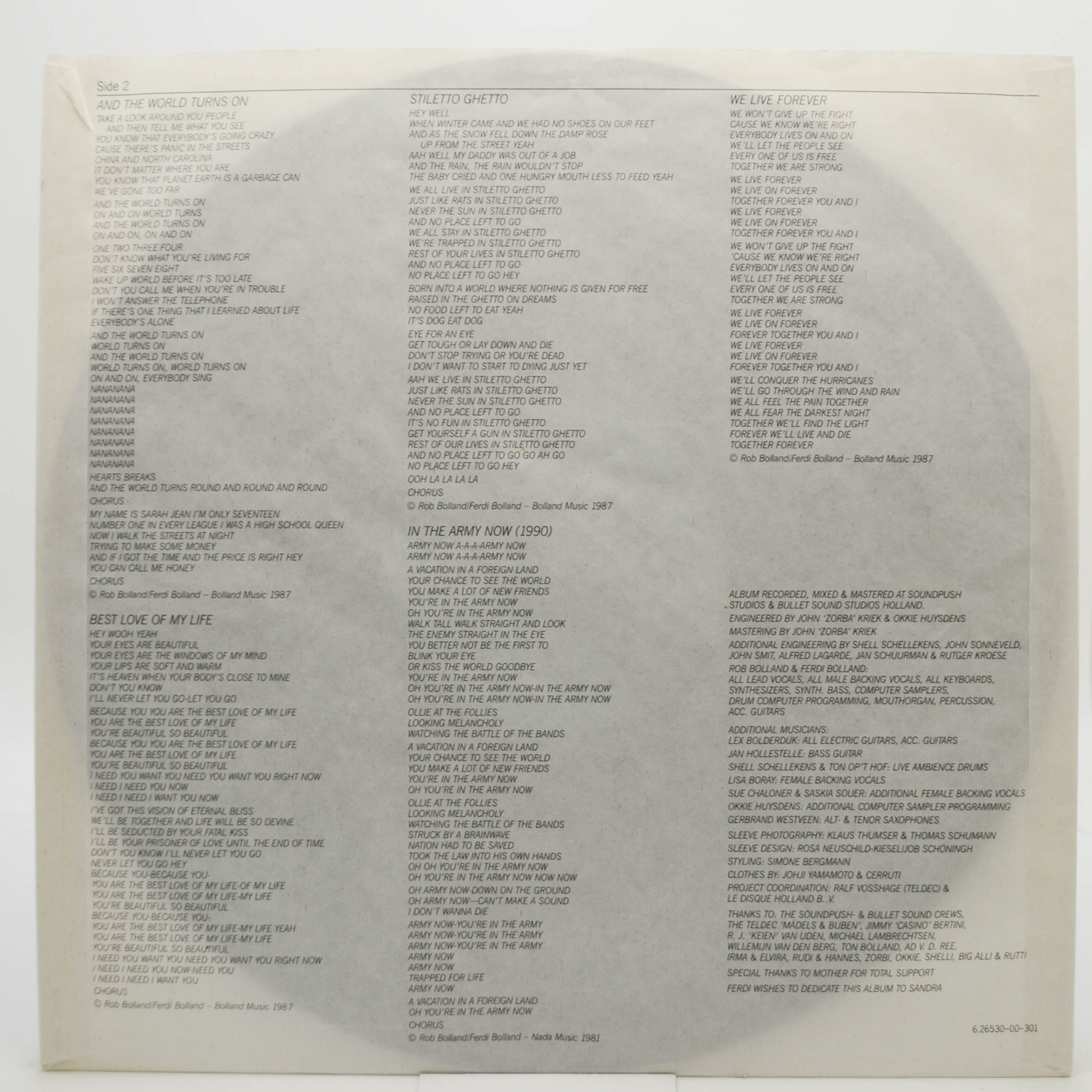 Bolland & Bolland — Brotherology, 1987