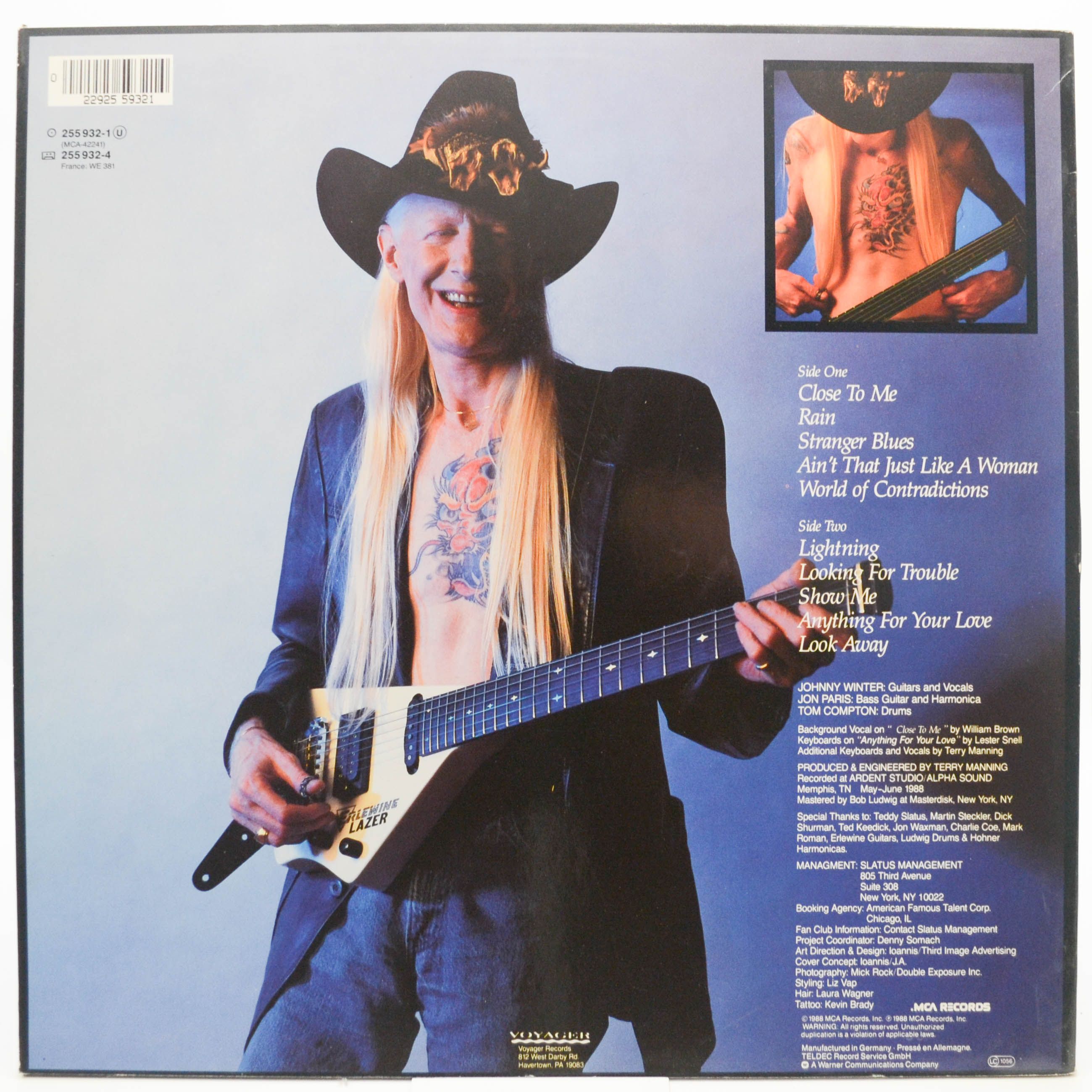 Johnny Winter — The Winter Of '88, 1988