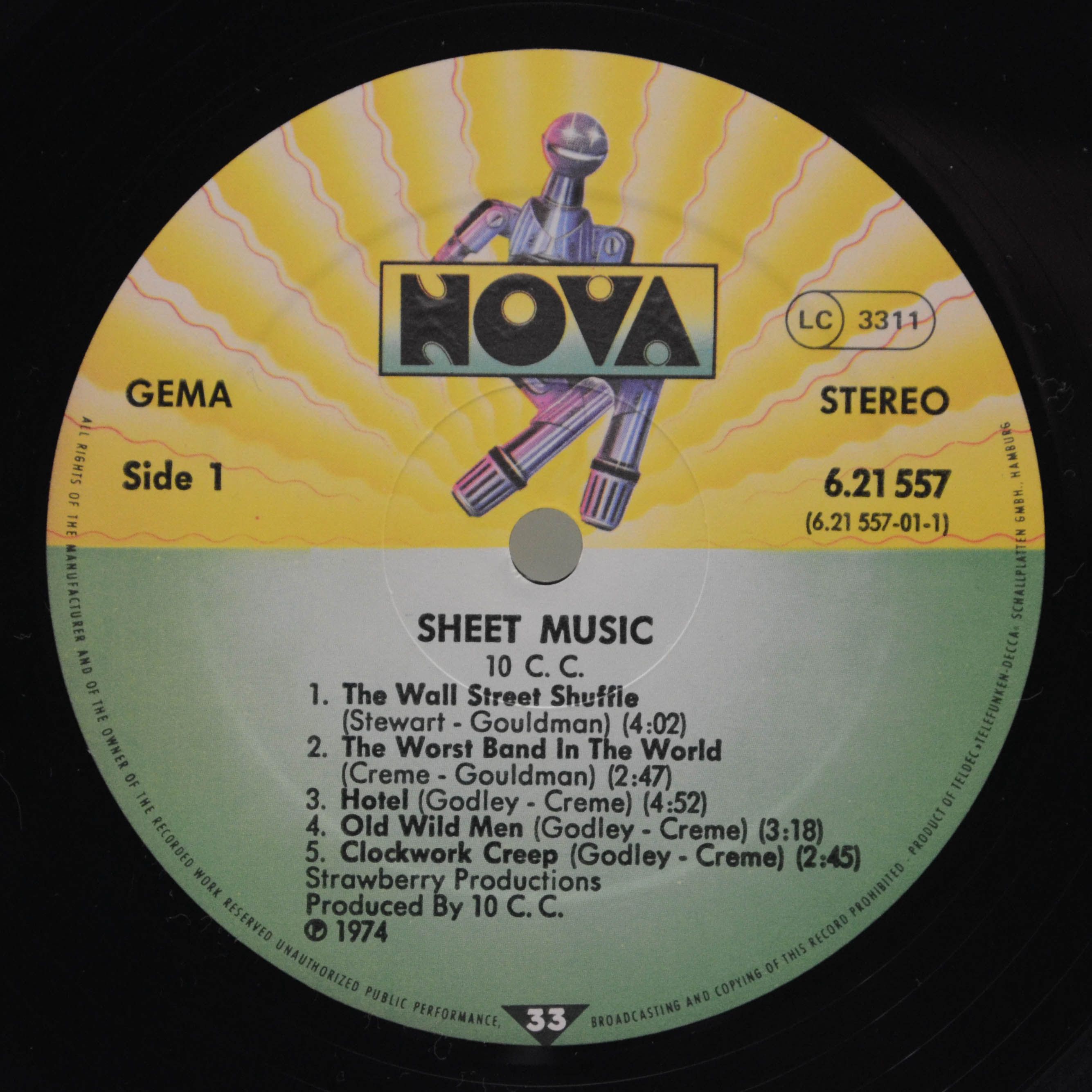 10cc — Sheet Music, 1974