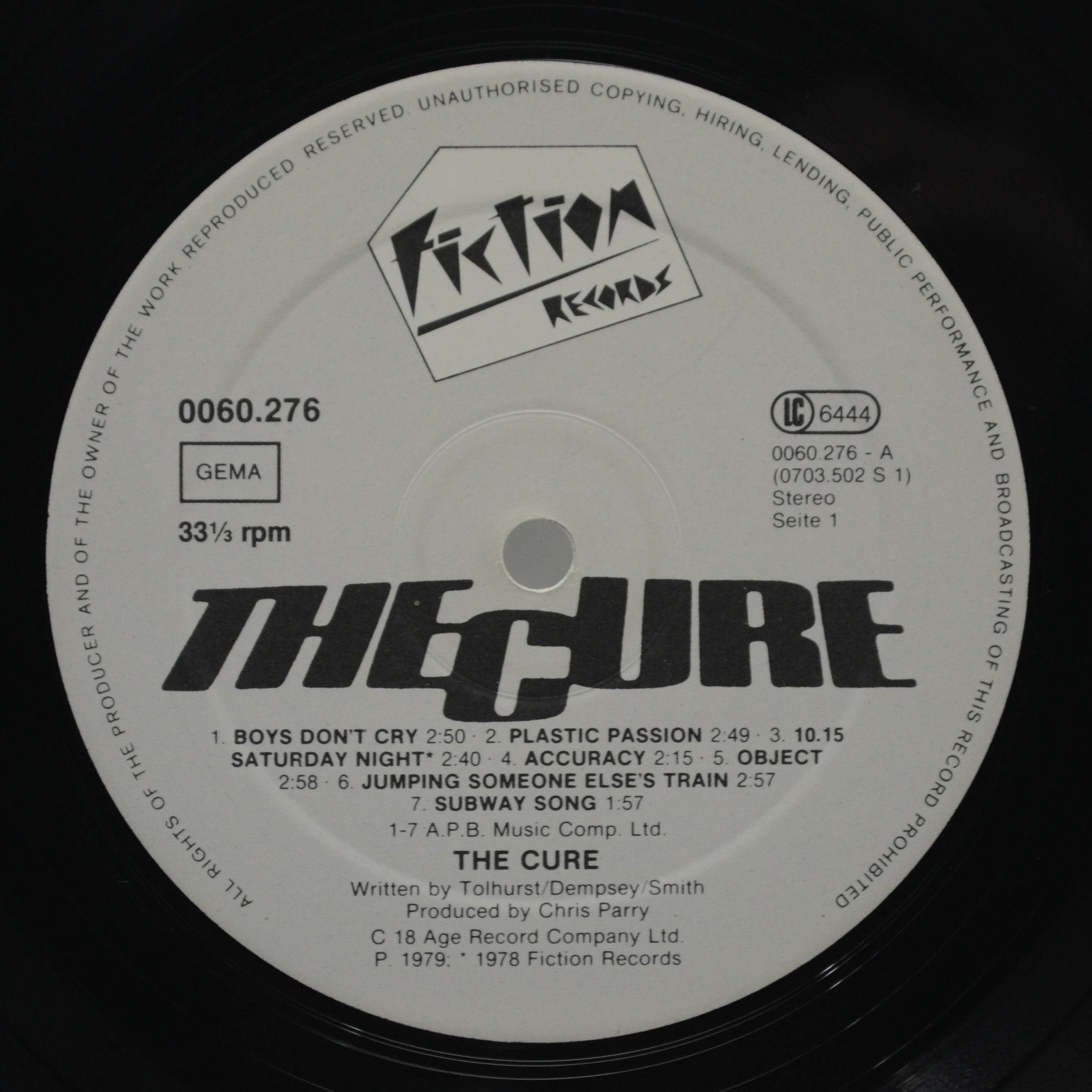 Cure — Boys Don't Cry, 1980