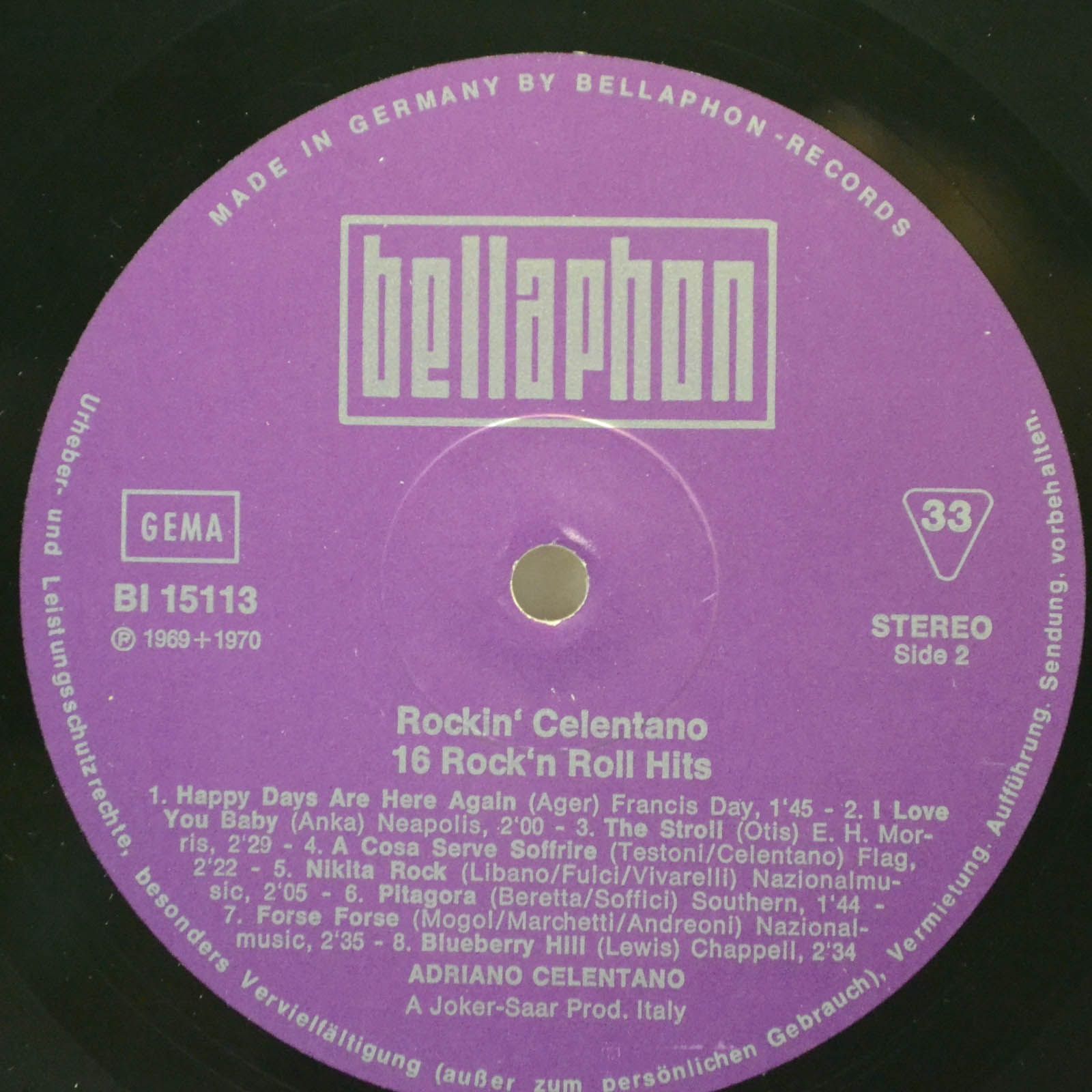 Adriano Celentano — Rockin' Celentano, 1970