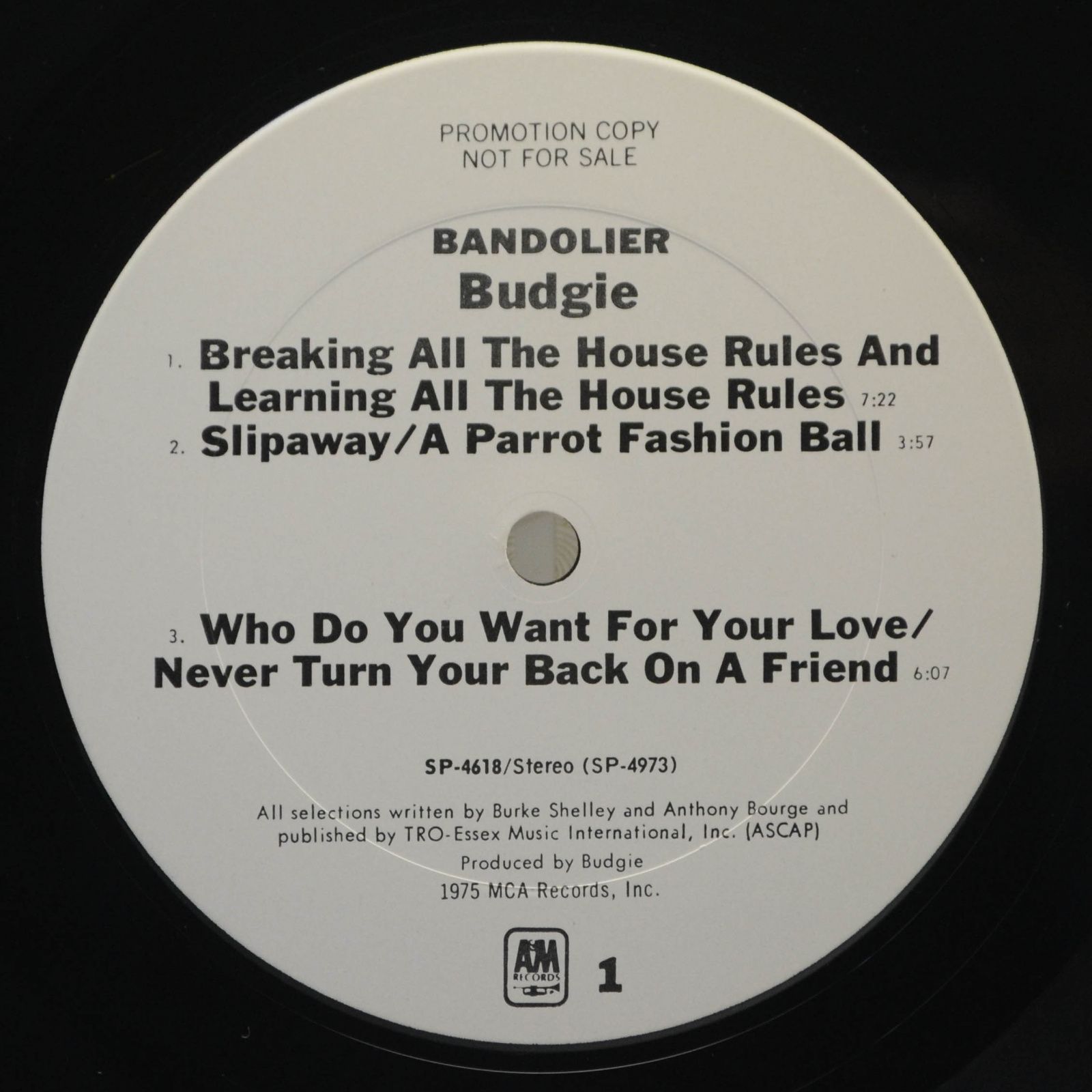 Budgie — Bandolier (USA), 1975