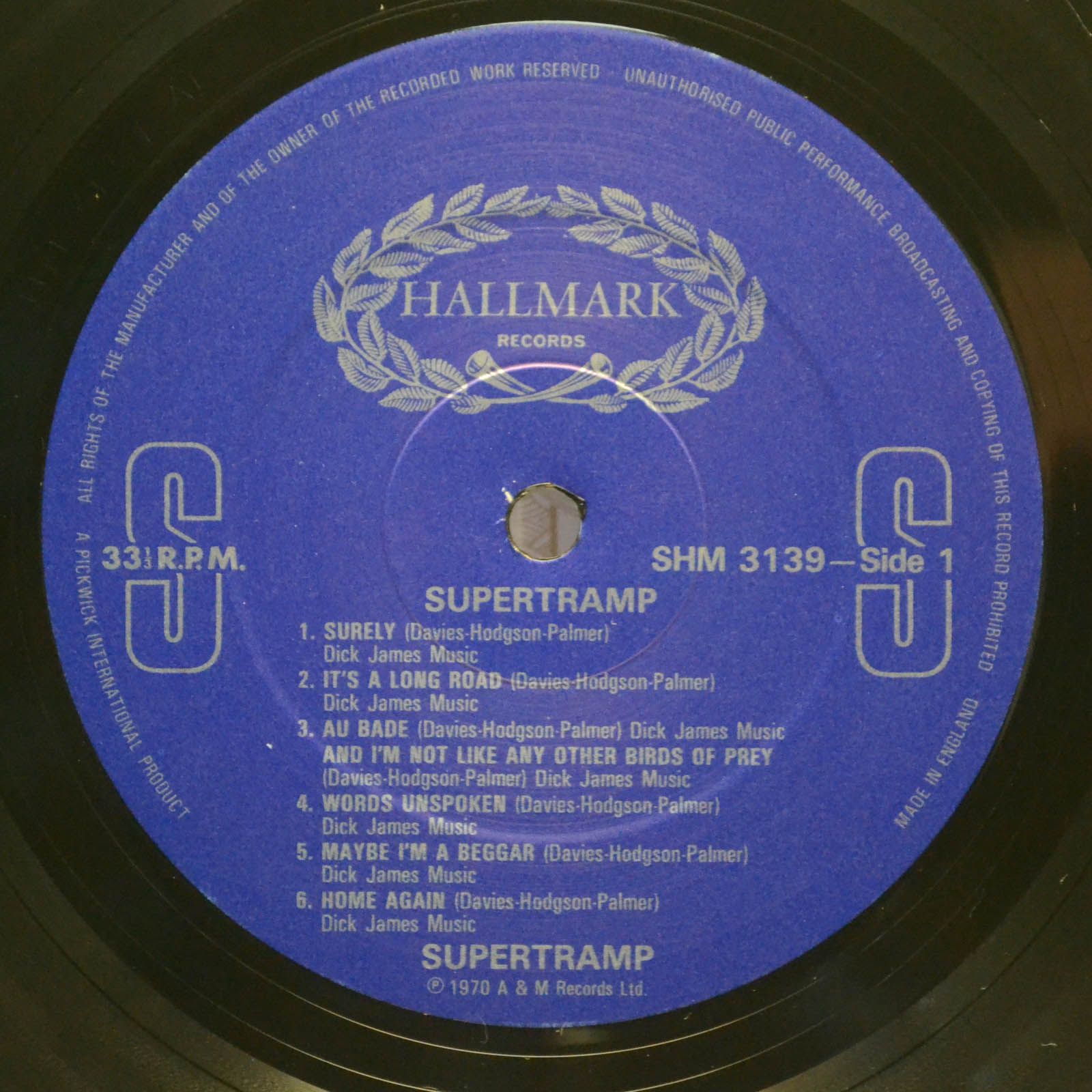 Supertramp — Supertramp (UK), 1970
