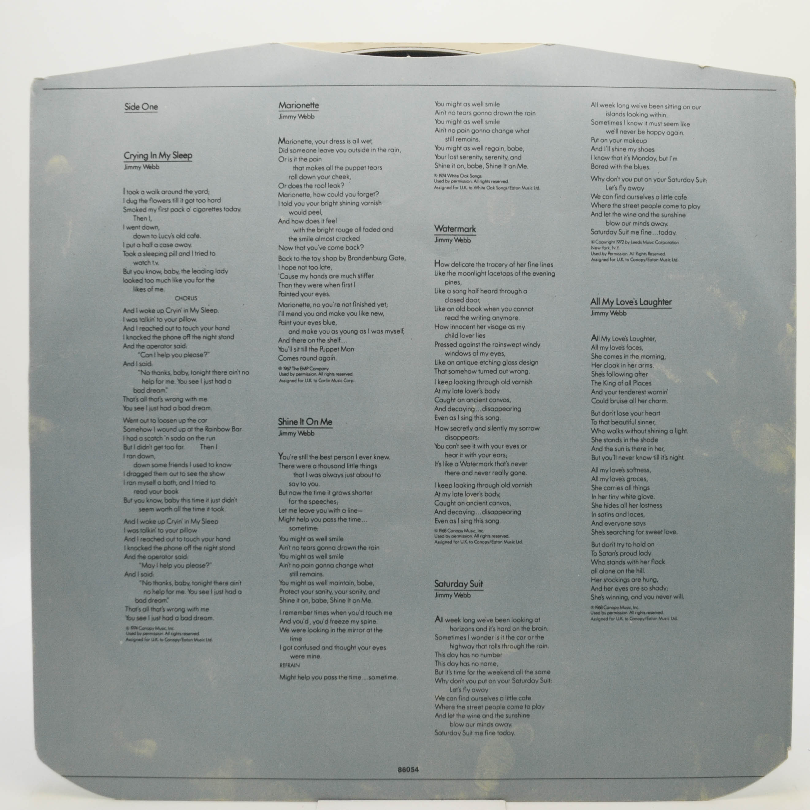 Art Garfunkel — Watermark, 1978