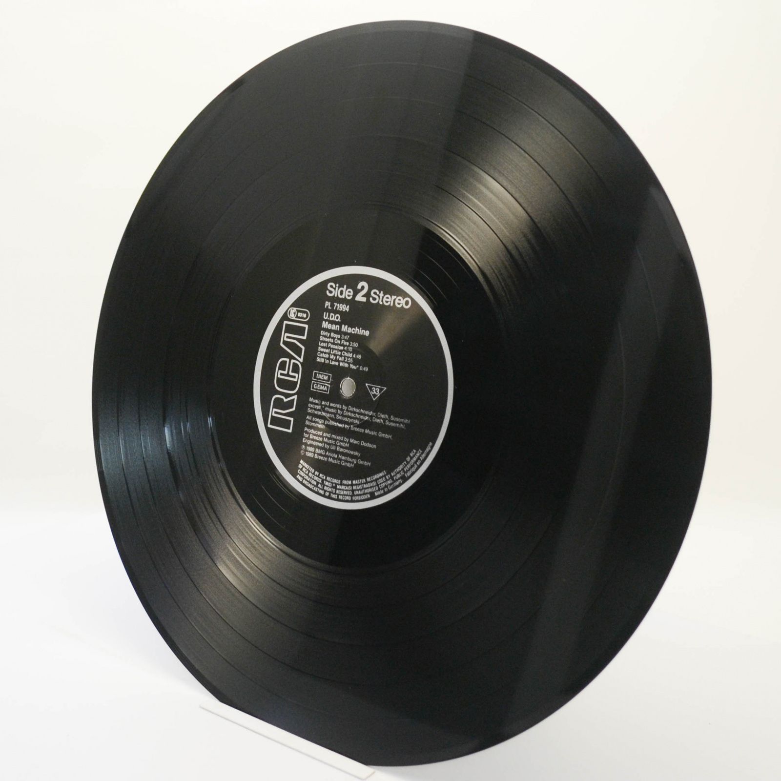 U.D.O. — Mean Machine, 1989