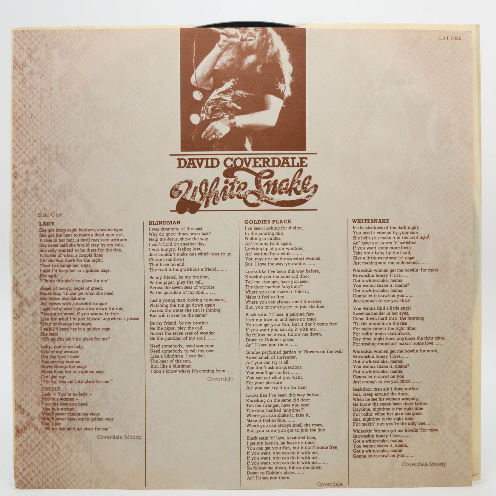 David Coverdale — White Snake, 1977