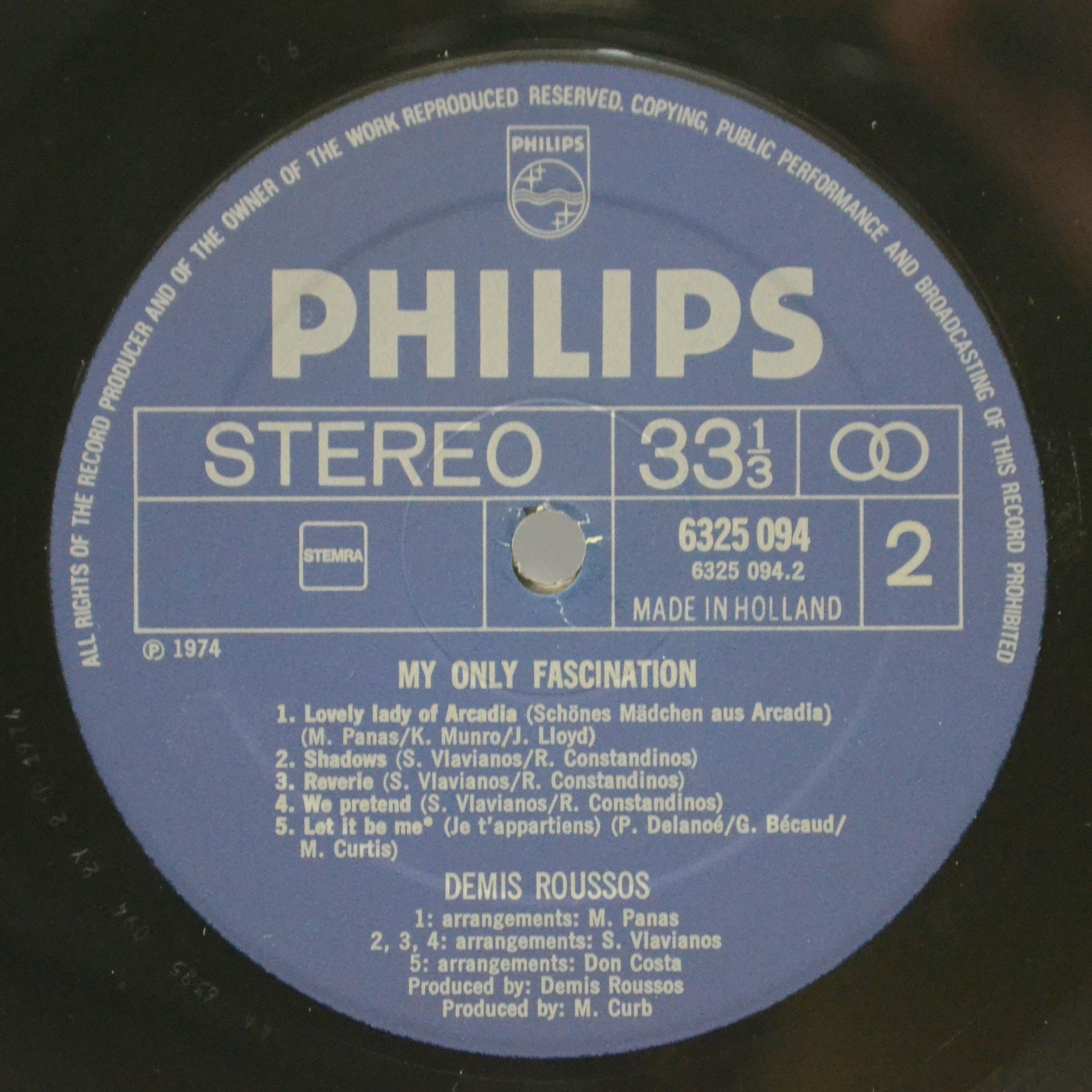 Demis Roussos — My Only Fascination, 1974