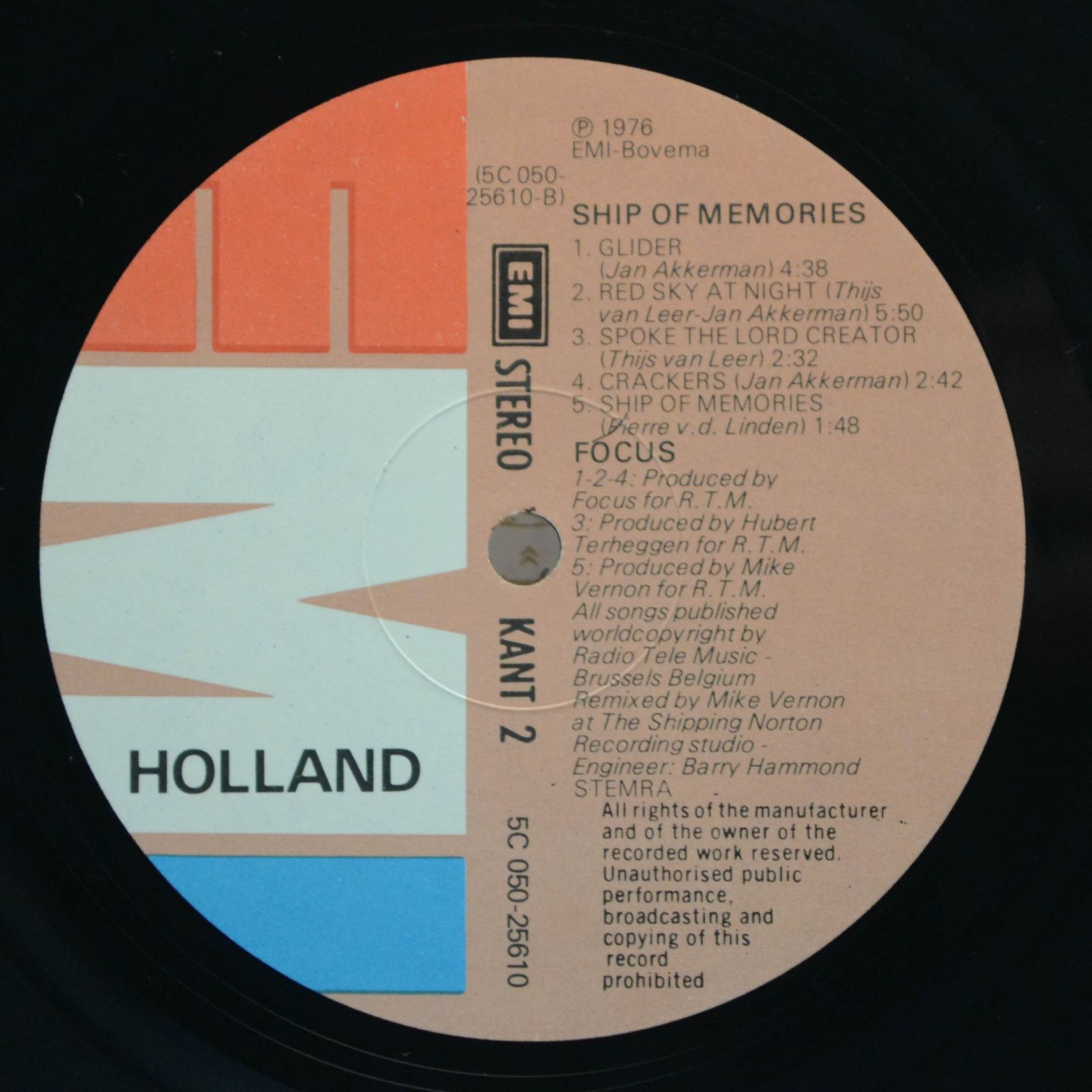 Focus — Ship Of Memories, 1976