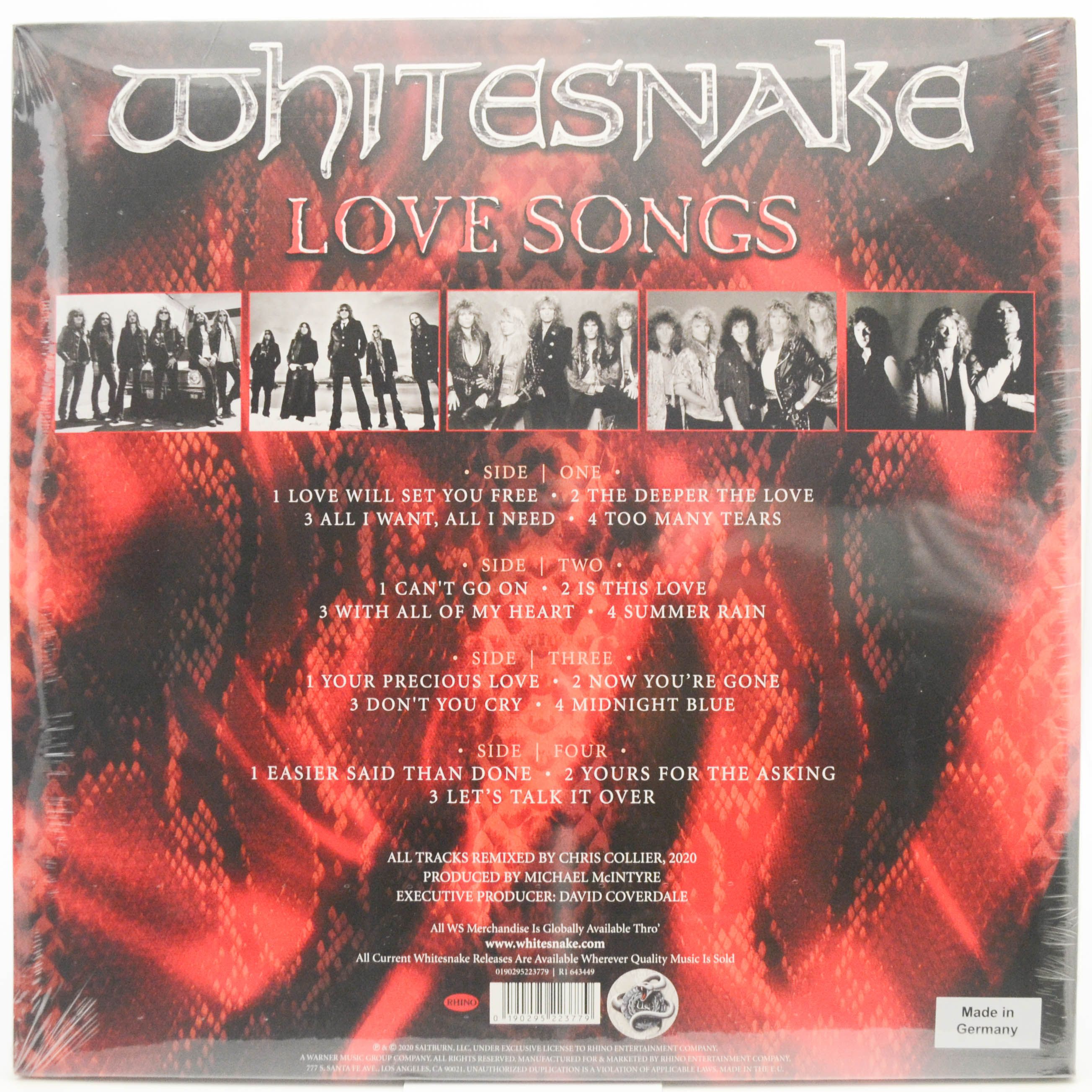 Whitesnake — Love Songs (2LP), 2020