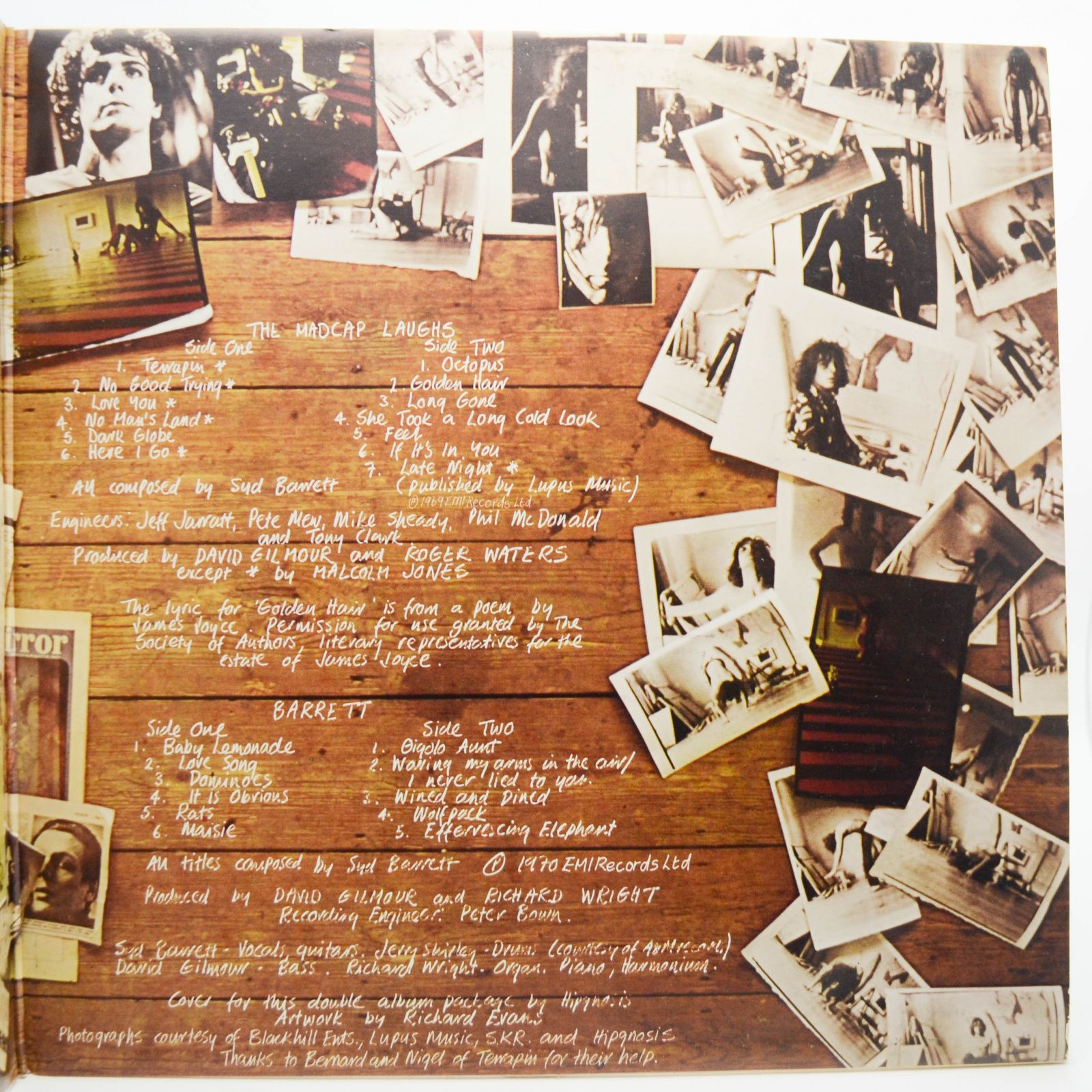 Syd Barrett — The Madcap Laughs / Barrett (2LP), 1974