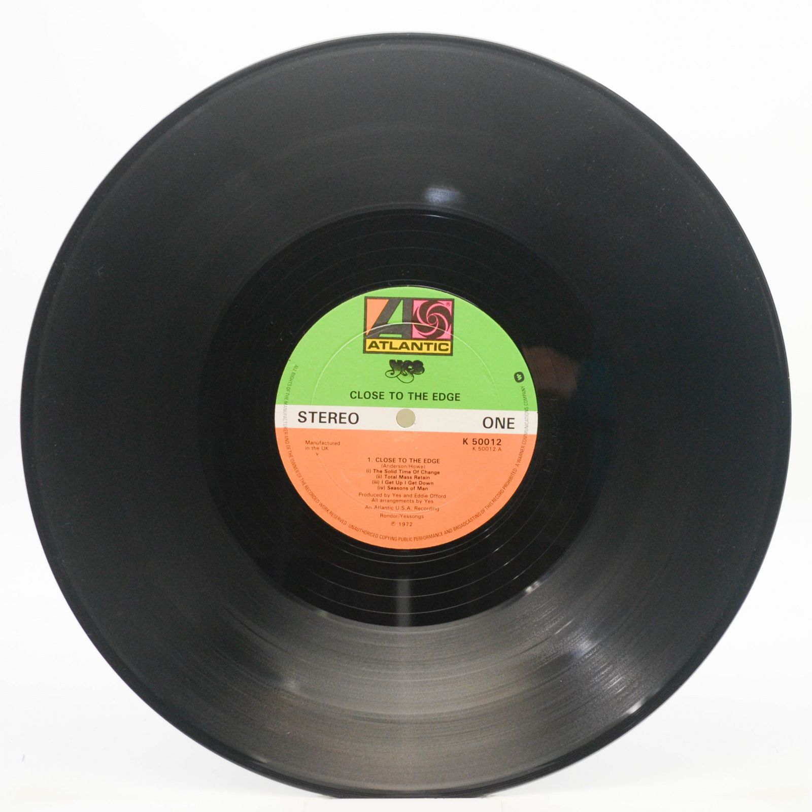 Yes — Close To The Edge (UK), 1972