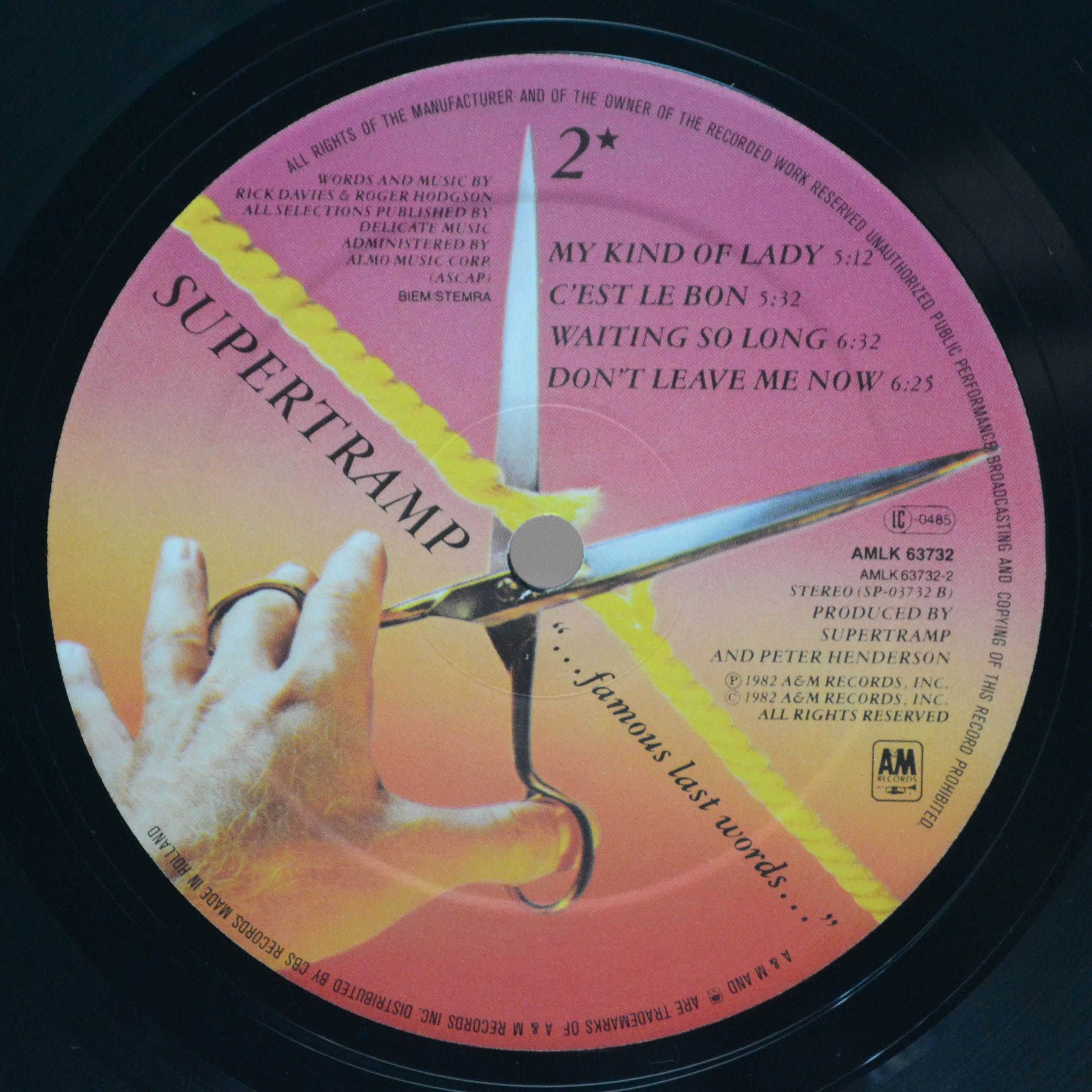 Supertramp — "...Famous Last Words...", 1982