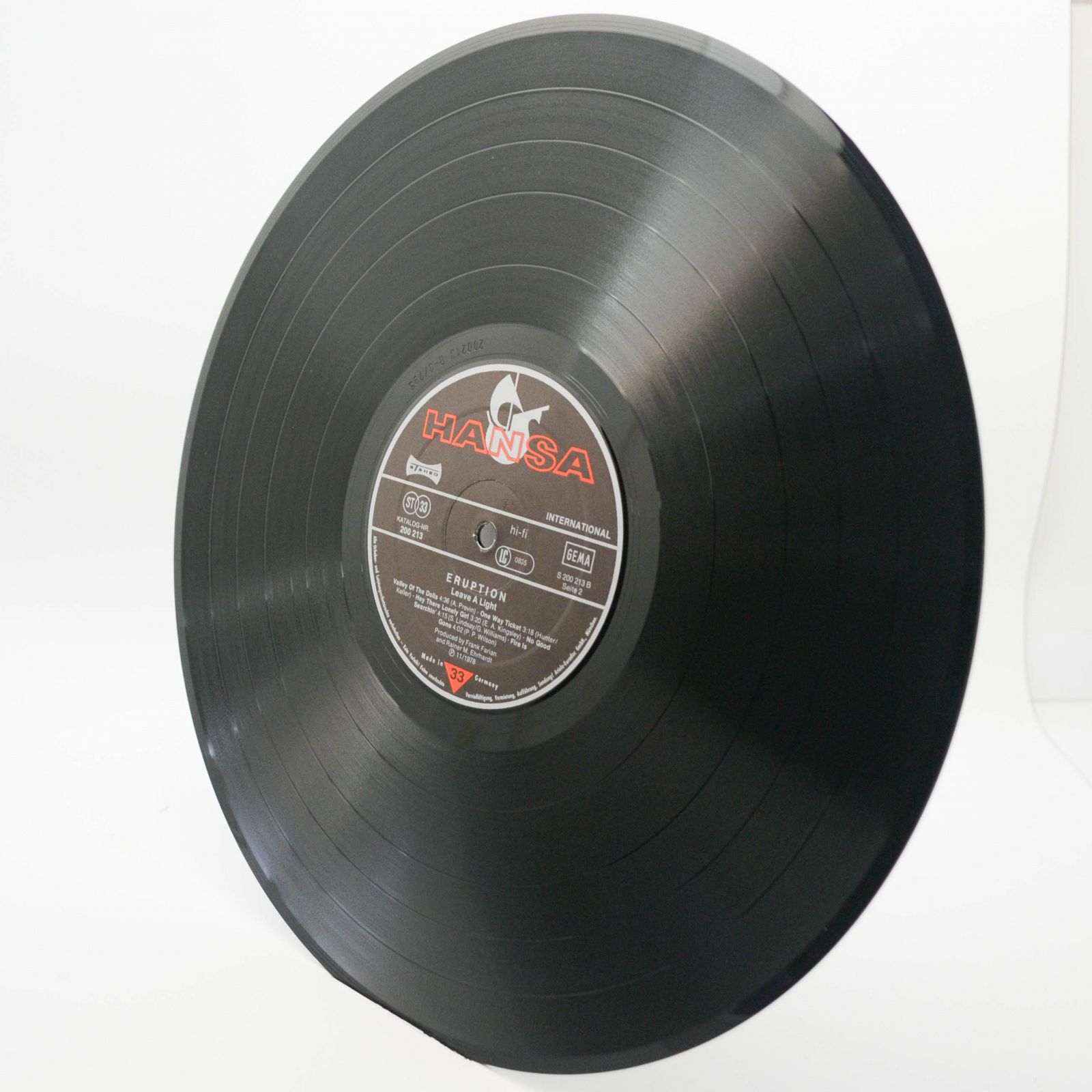 Eruption — Leave A Light (1-st, Germany), 1979