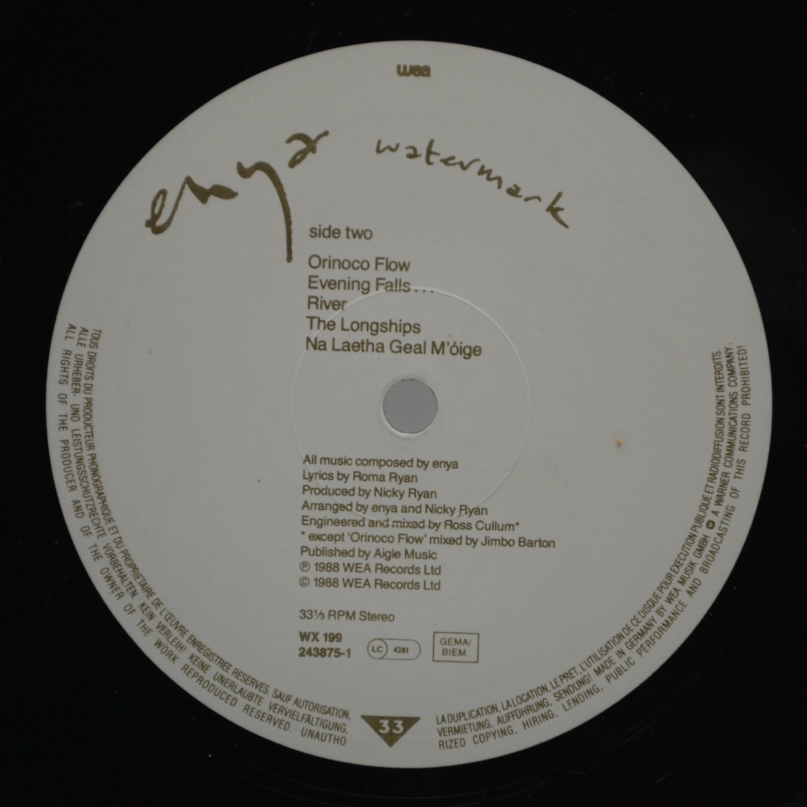 Enya — Watermark, 1988