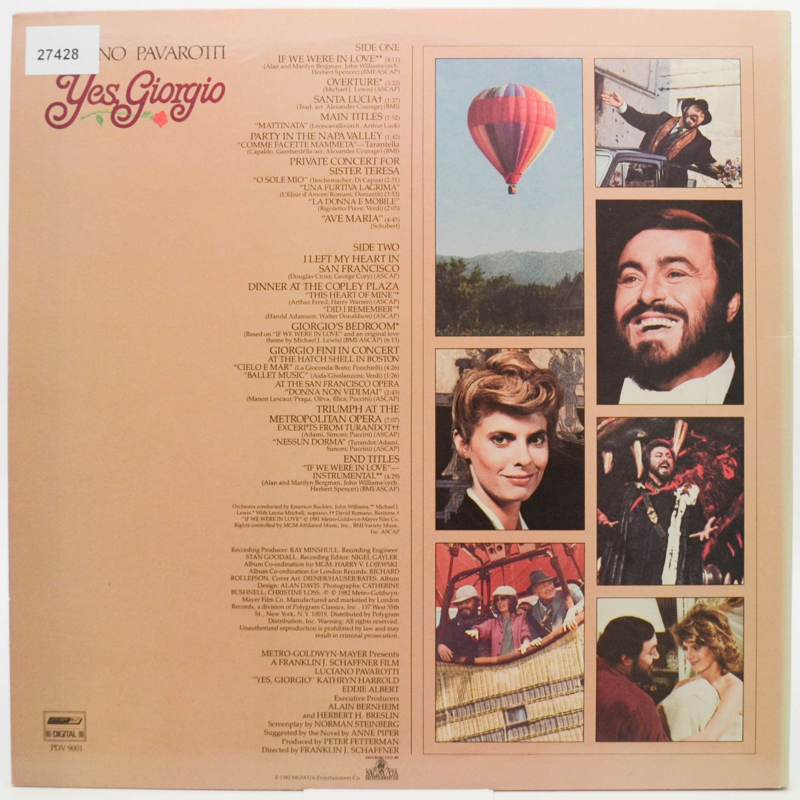 Luciano Pavarotti — Yes, Giorgio, 1982