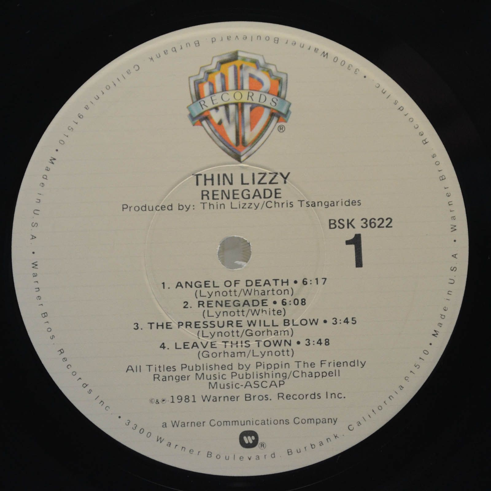Thin Lizzy — Renegade (USA), 1981