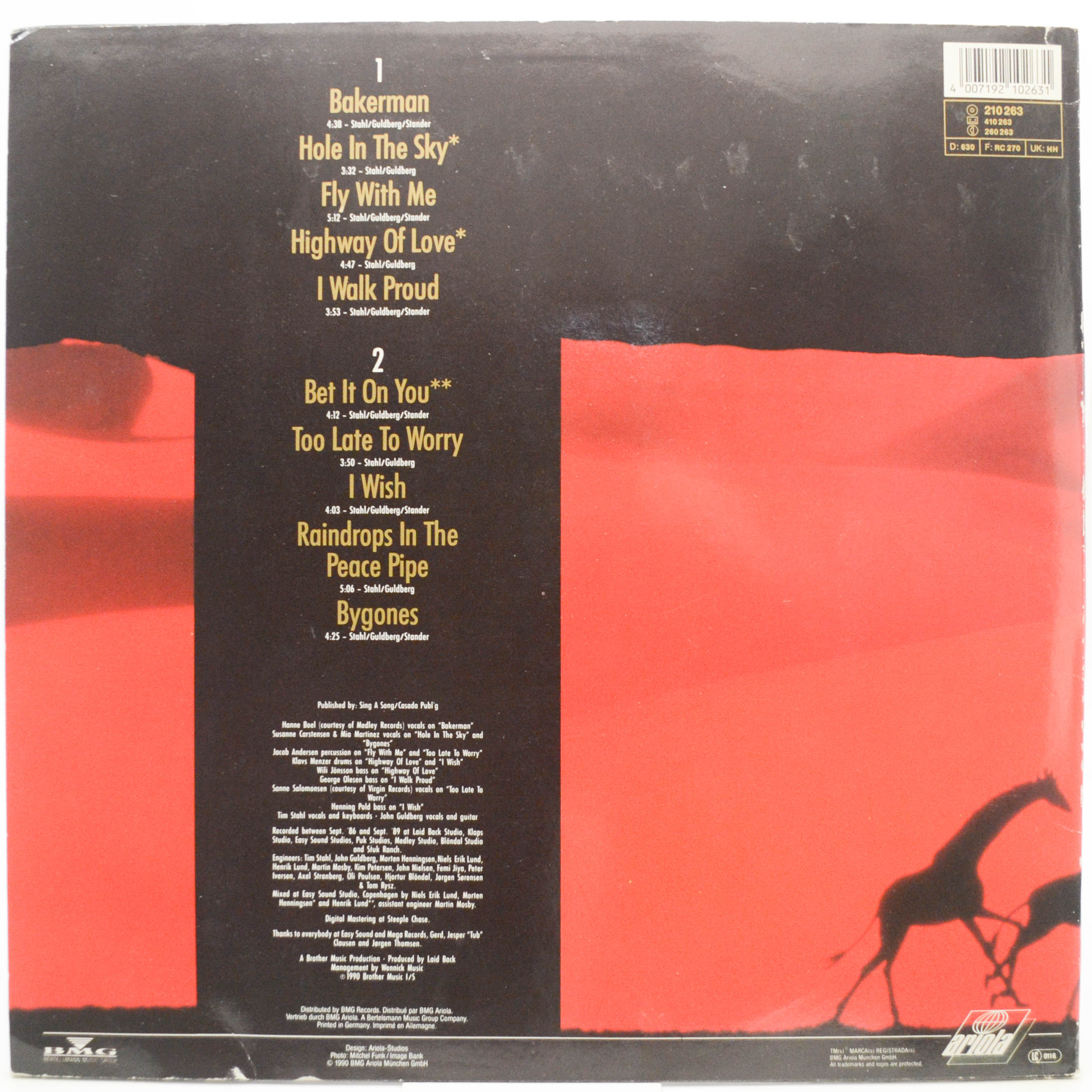 Laid Back — Hole In The Sky, 1990