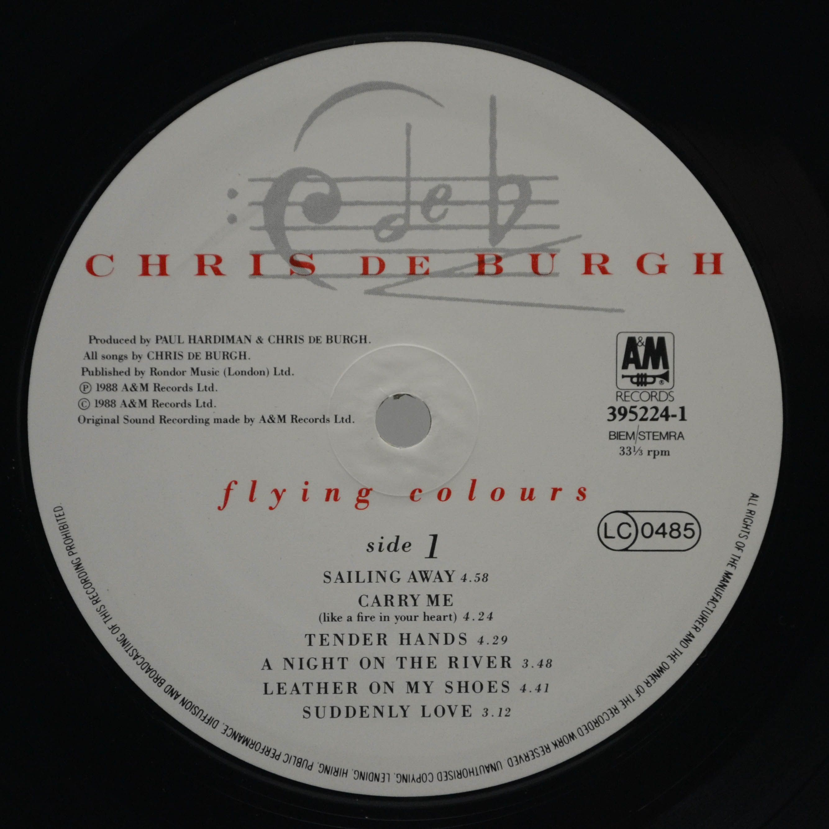 Chris de Burgh — Flying Colours, 1988