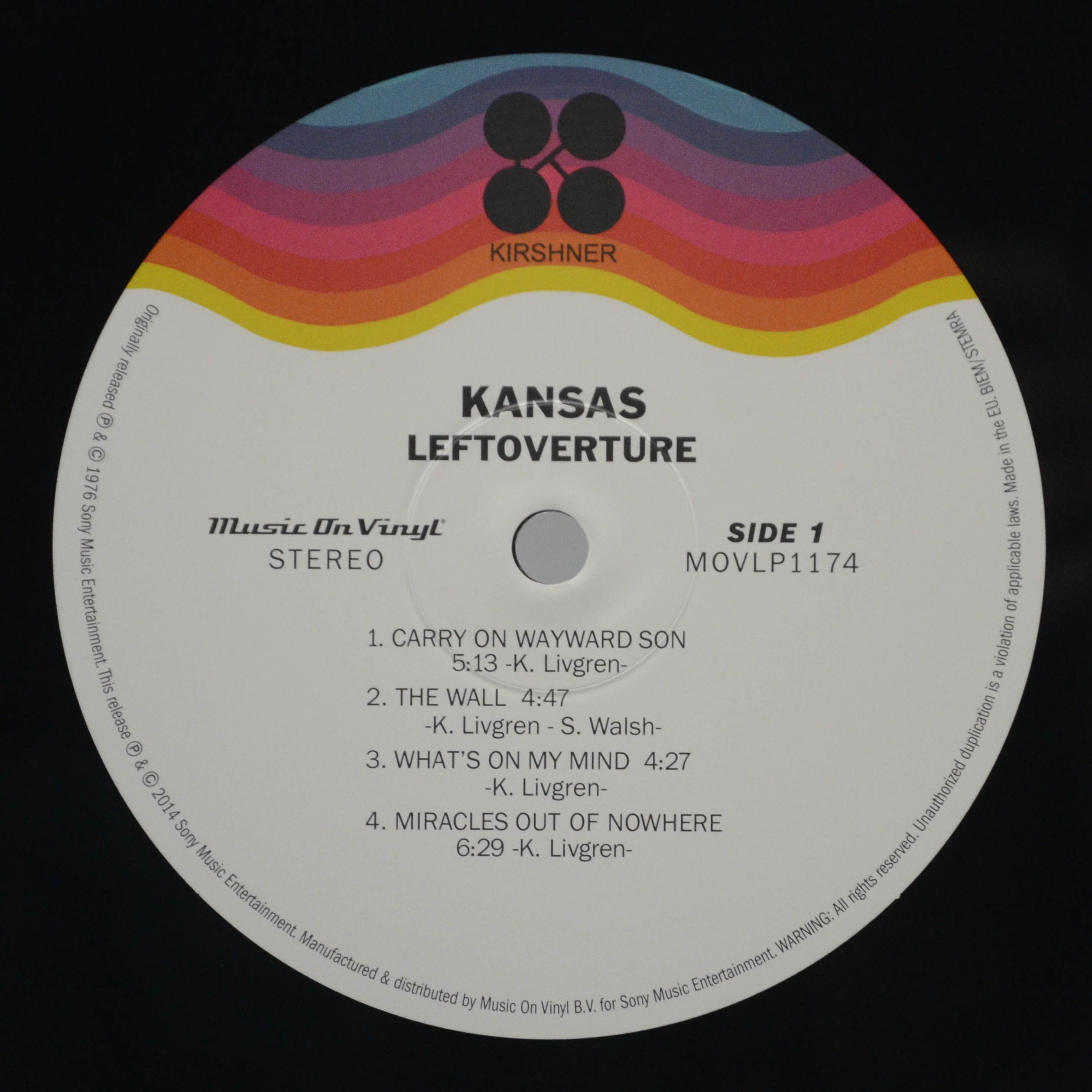Kansas — Leftoverture, 1976
