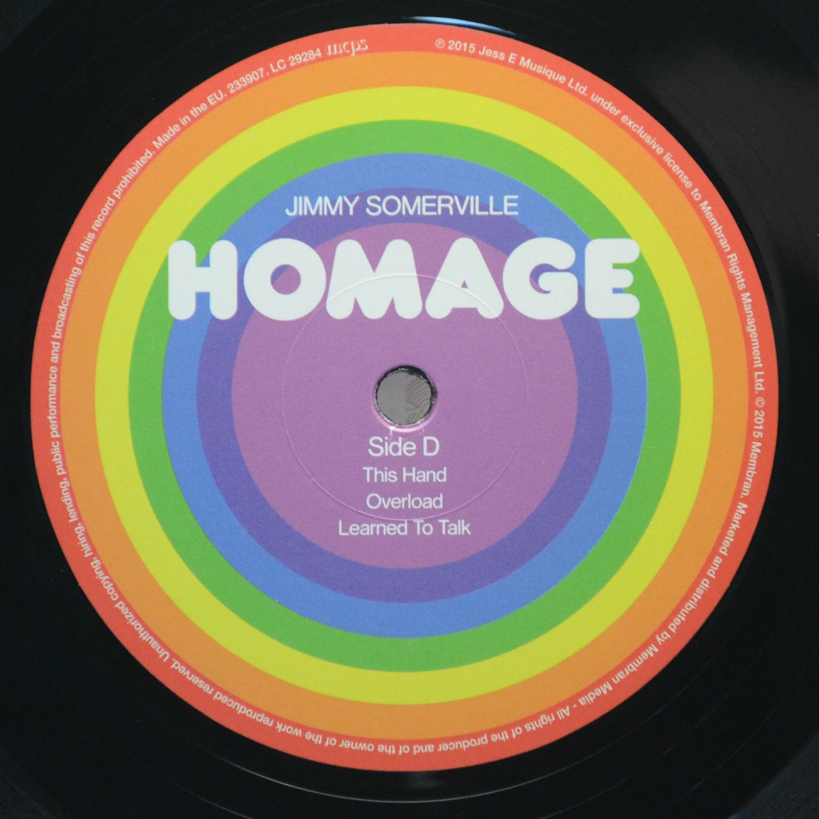 Jimmy Somerville — Homage (2LP), 2015