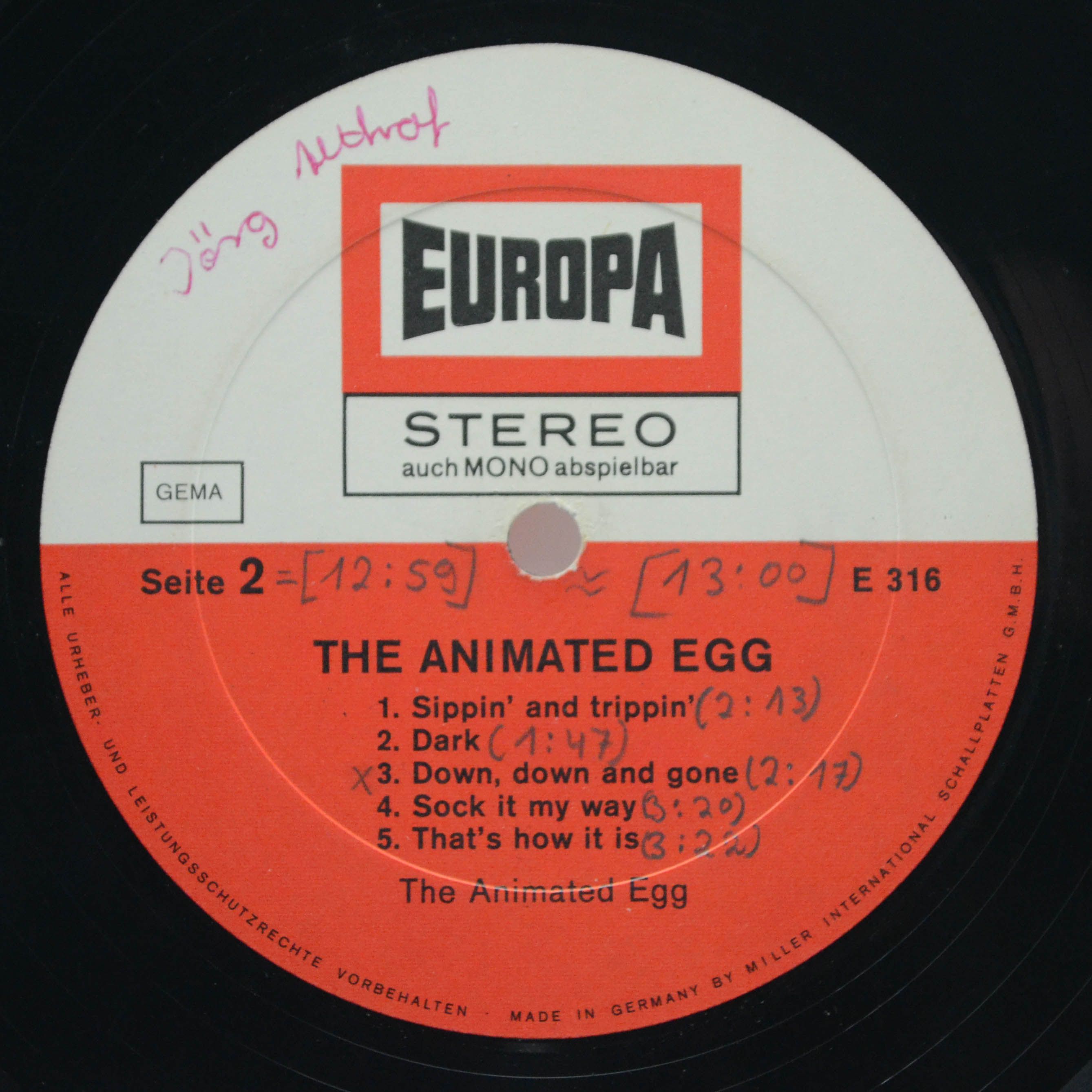 Animated Egg — The Animated Egg, 1969