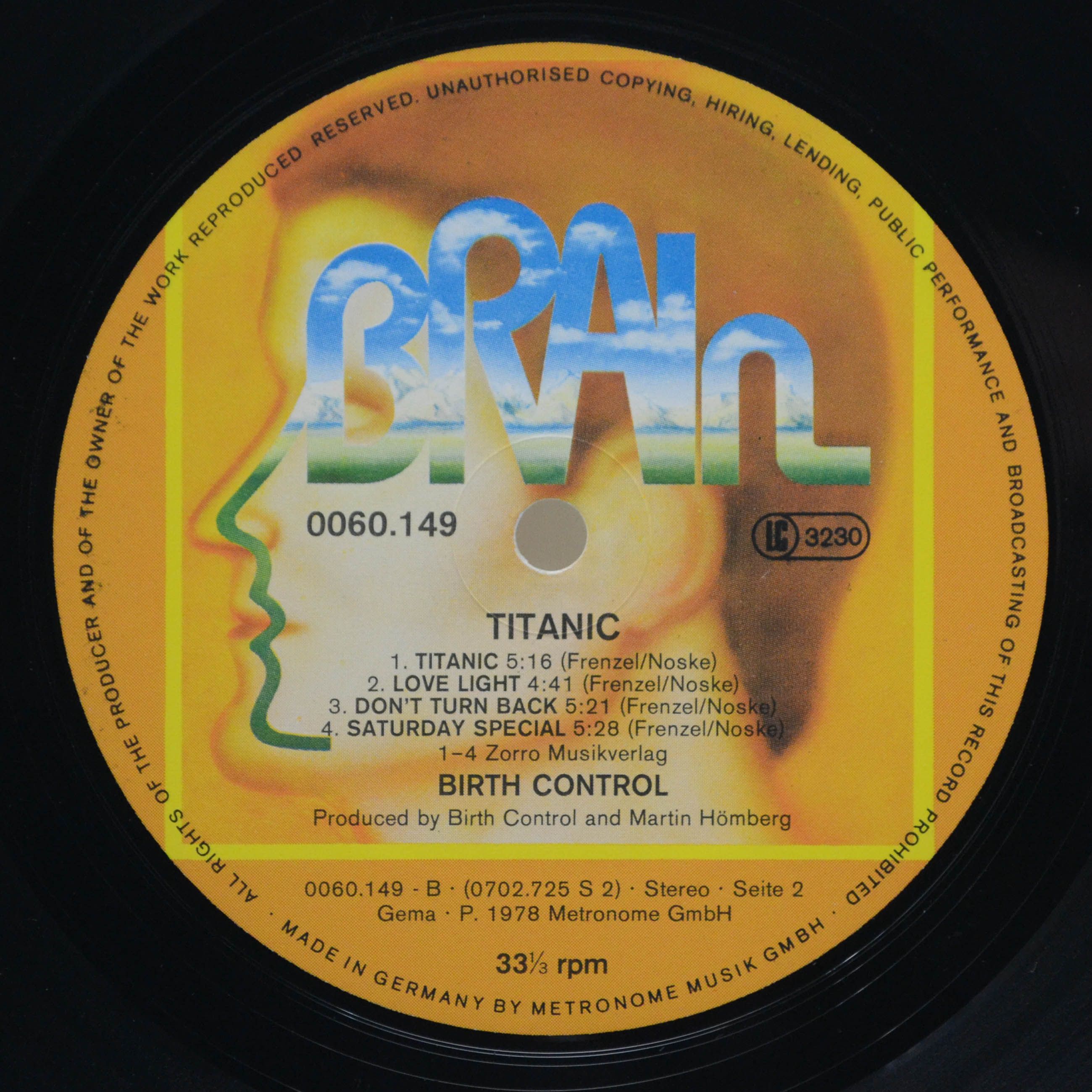 Birth Control — Titanic, 1978