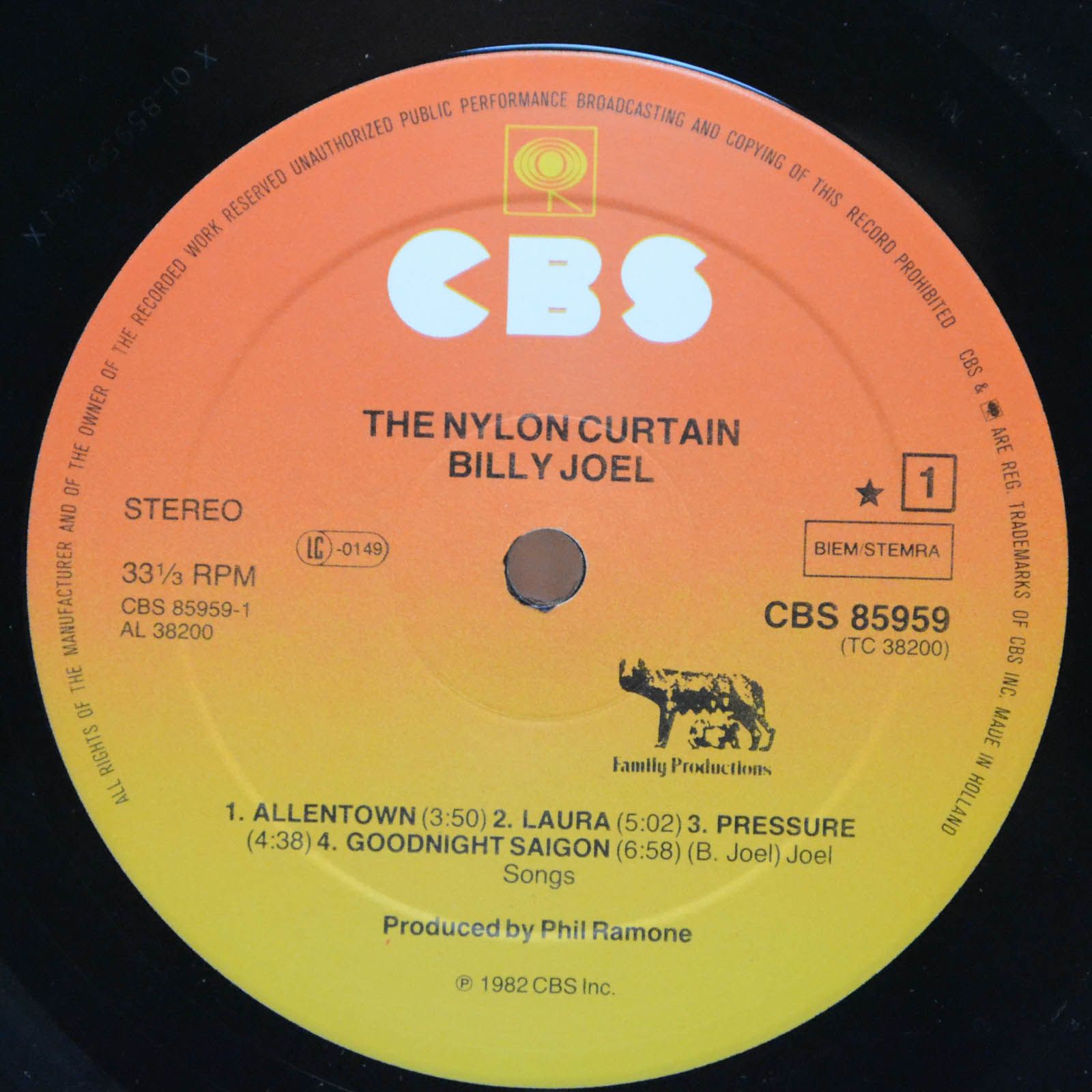 Billy Joel — The Nylon Curtain, 1982