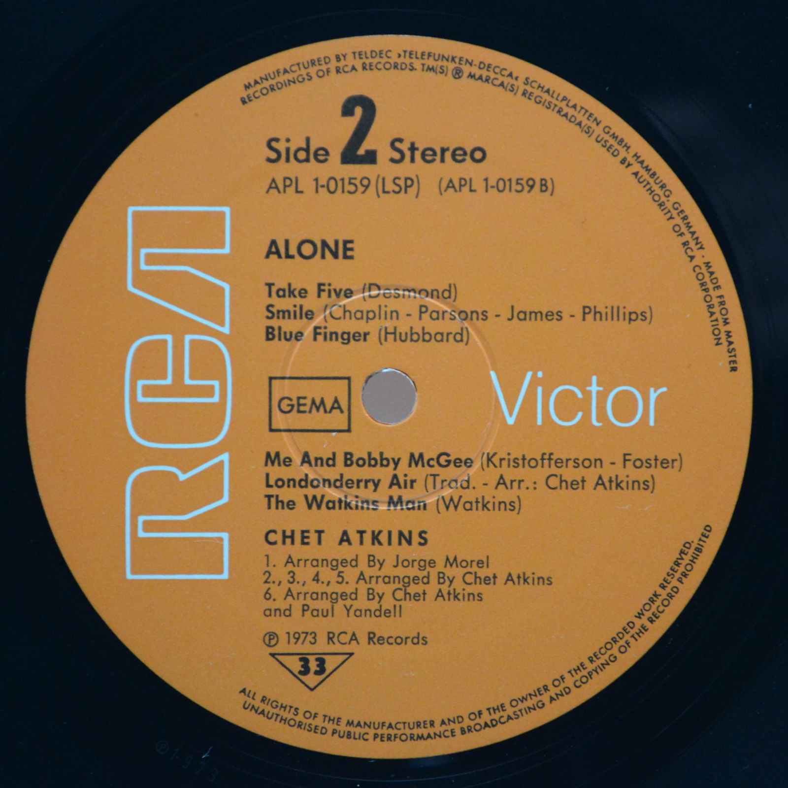 Chet Atkins — Alone, 1973