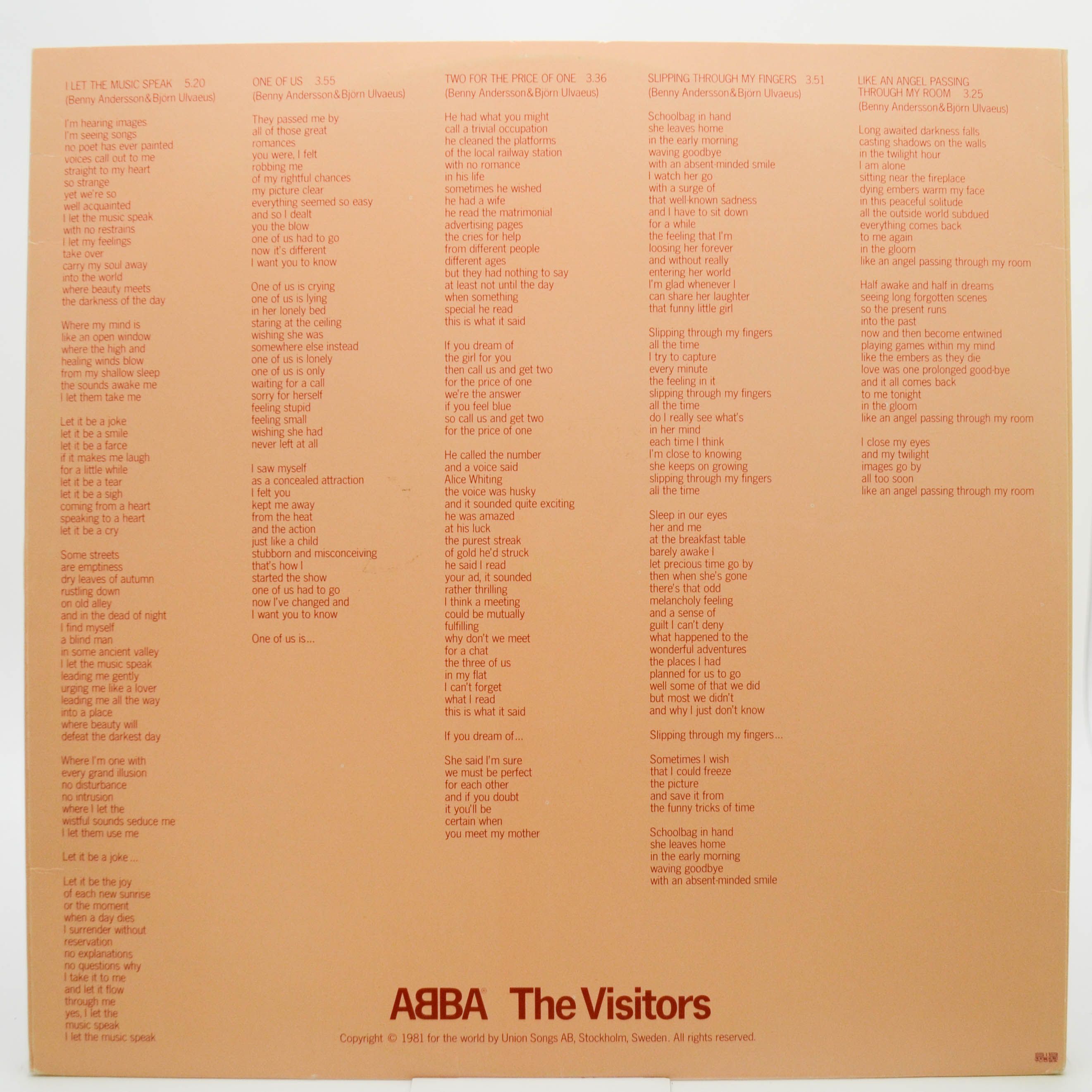 ABBA — The Visitors (1-st, Sweden), 1981