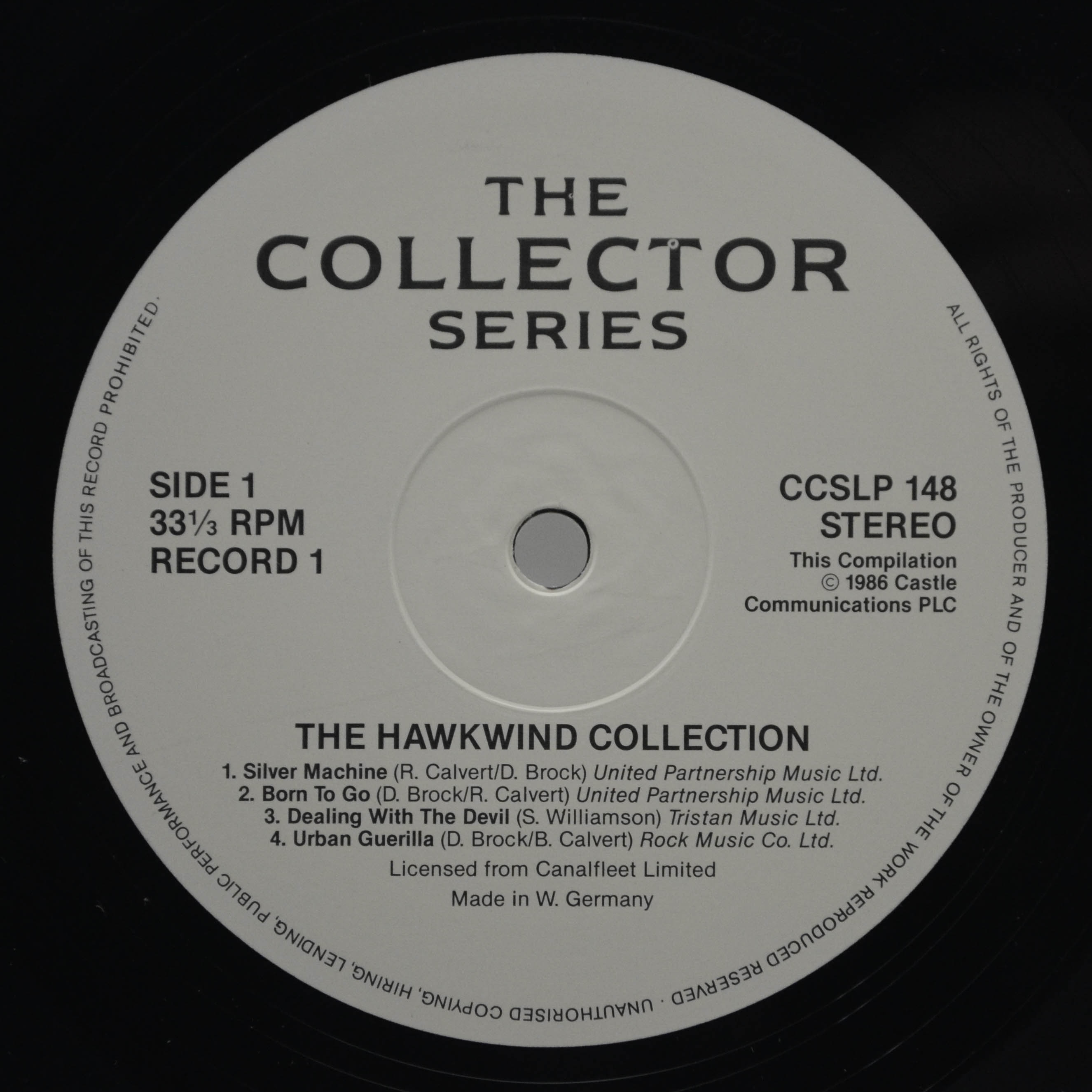 Hawkwind — The Hawkwind Collection (2LP, UK), 1986
