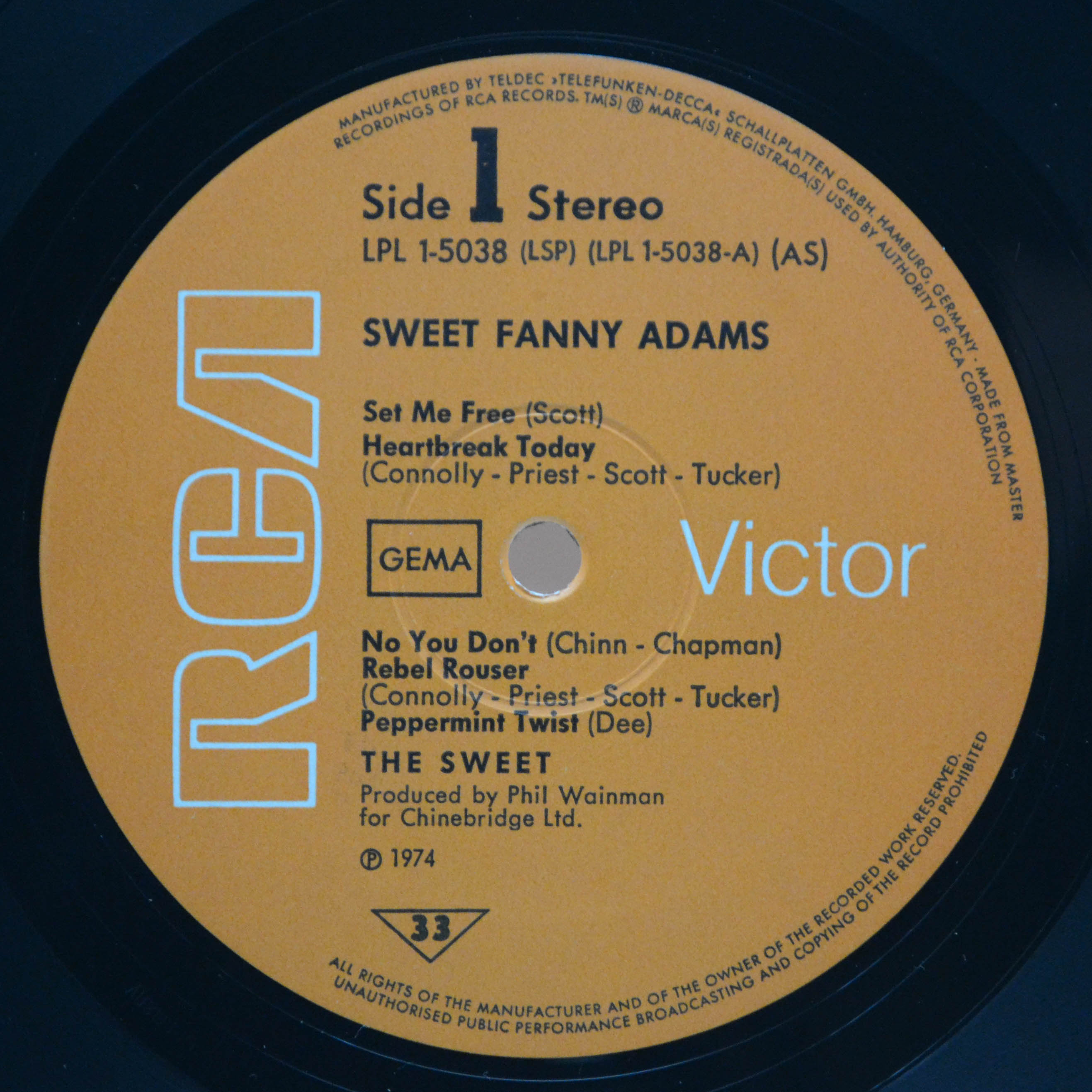 Sweet — Sweet Fanny Adams, 1974