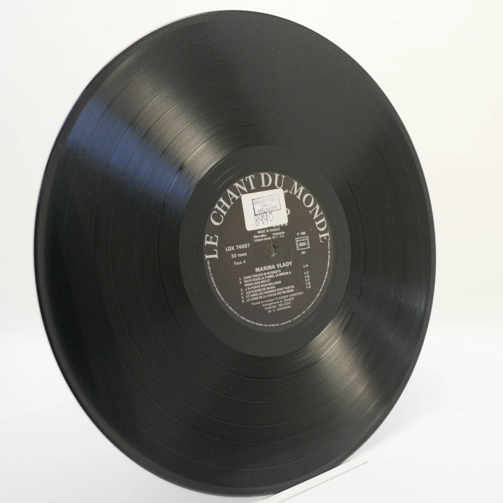 Vlady / Vissotsky — Vlady / Vissotsky (France), 1988