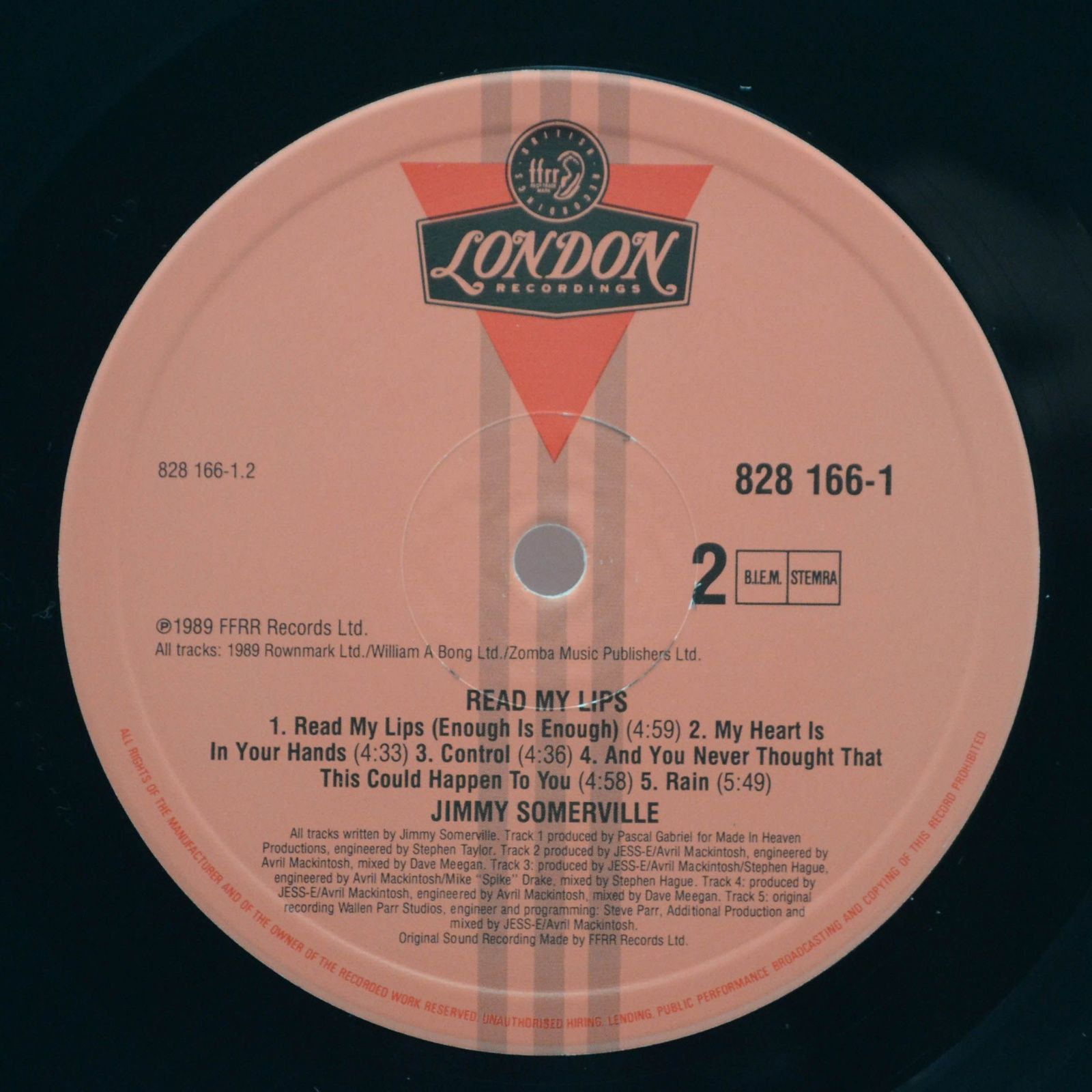 Jimmy Somerville — Read My Lips, 1989