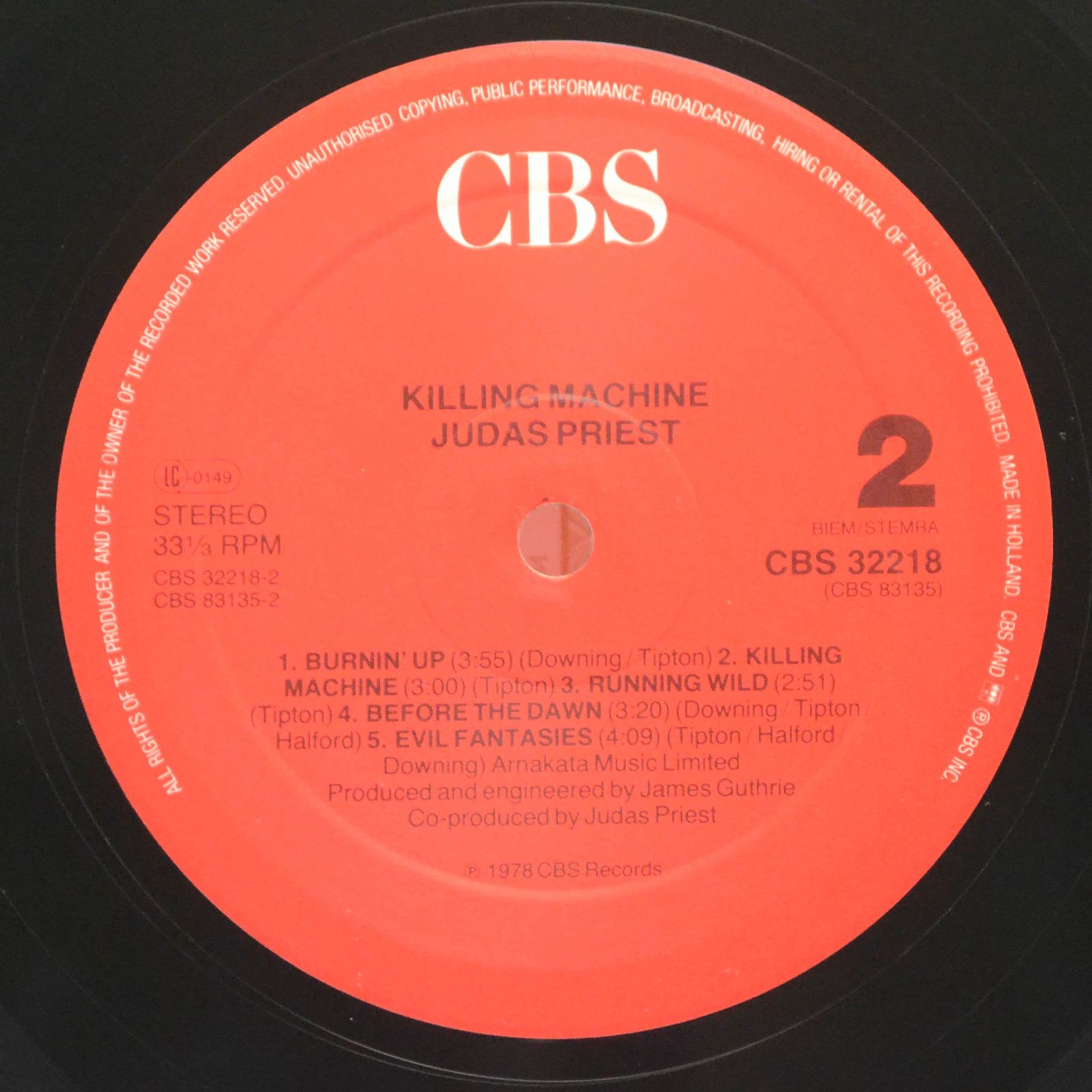 Judas Priest — Killing Machine, 1978