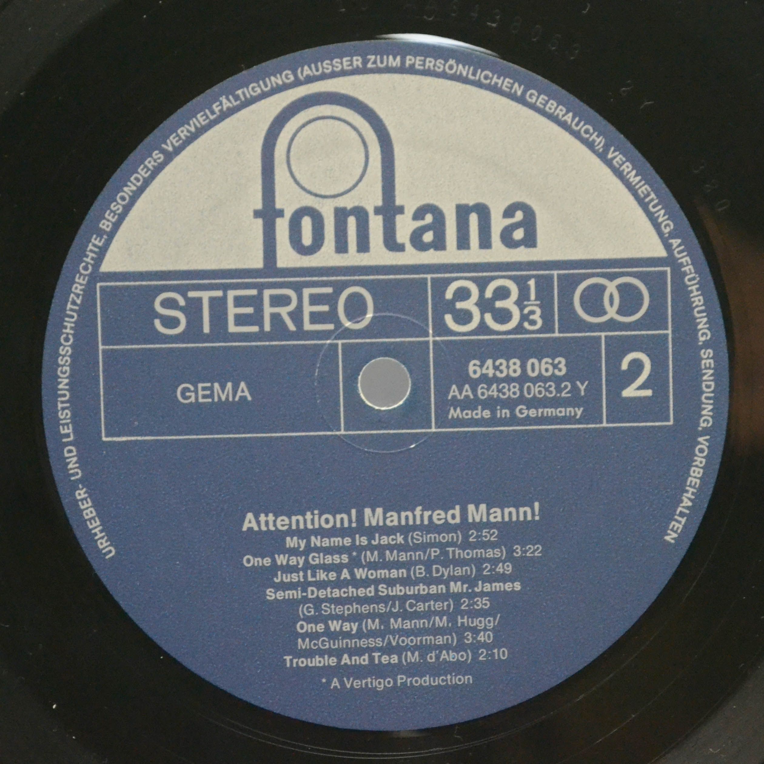 Manfred Mann — Attention! Manfred Mann!, 1973