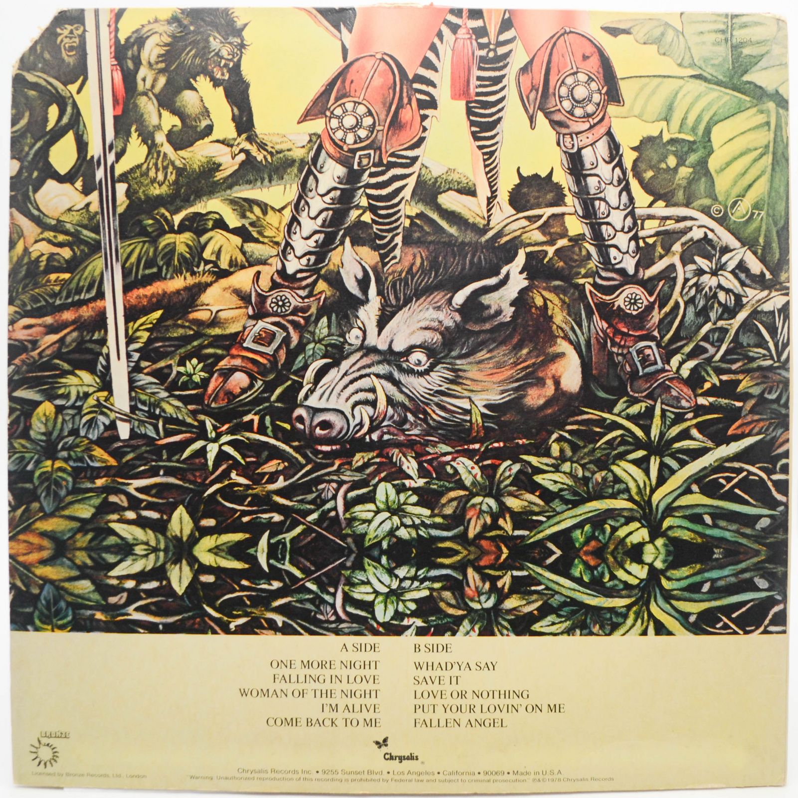 Uriah Heep — Fallen Angel (USA), 1978