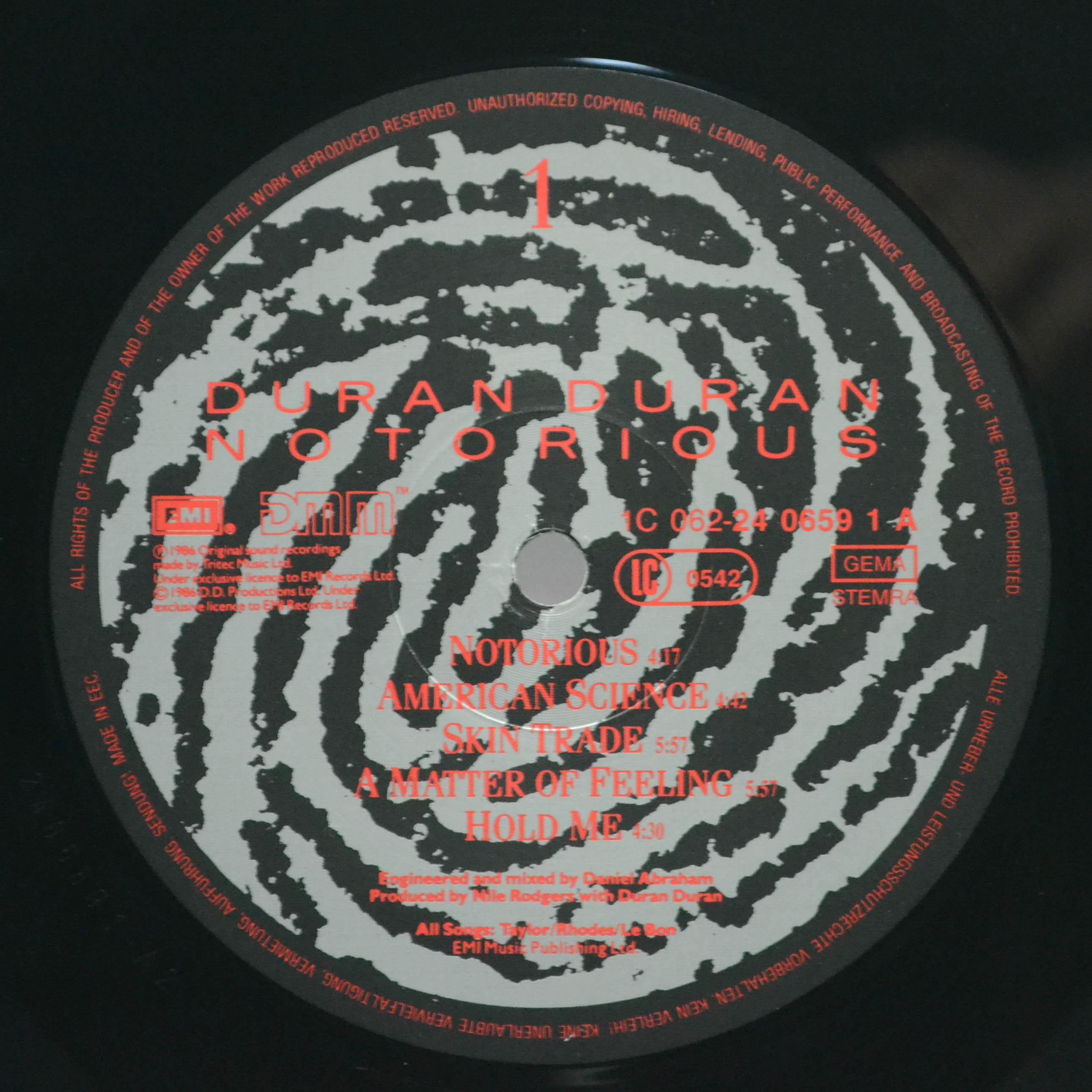 Duran Duran — Notorious, 1986