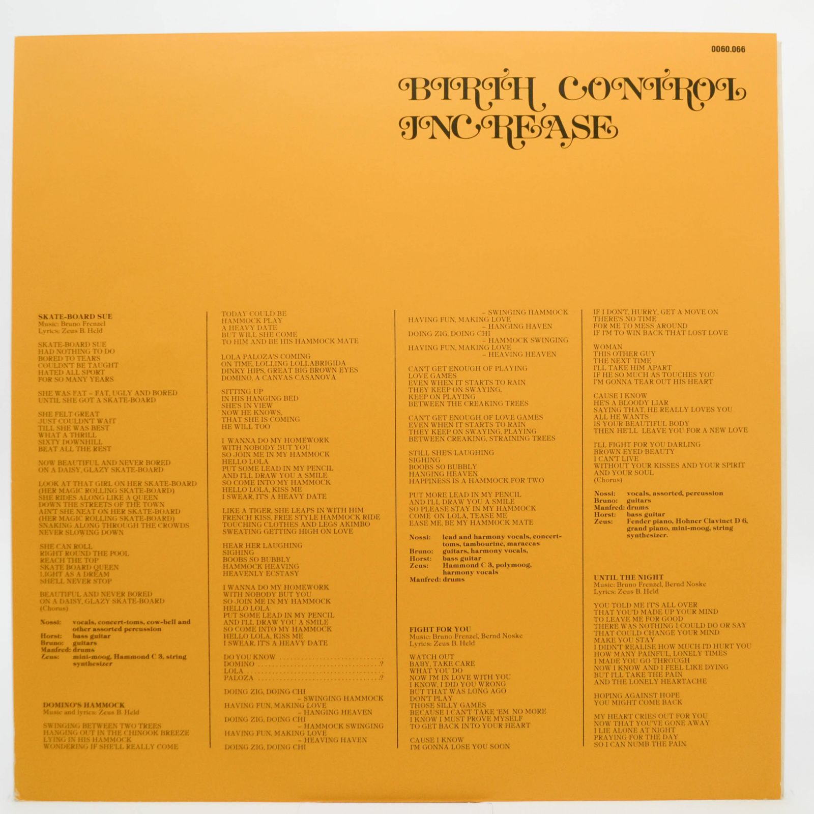 Birth Control — Increase, 1977