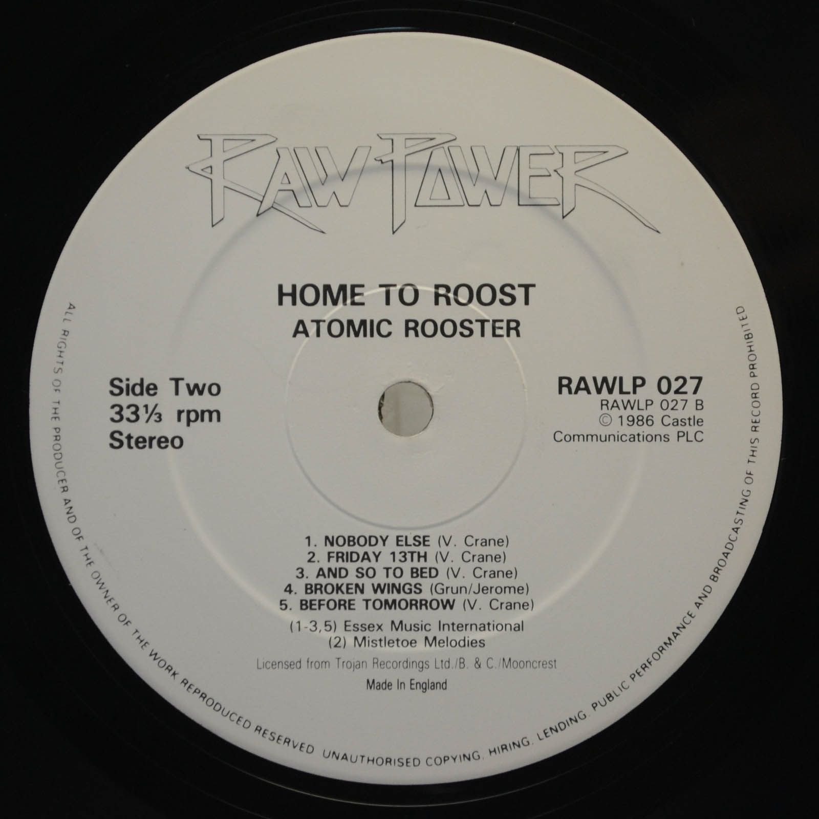 Atomic Rooster — Home To Roost (2LP, UK), 1977