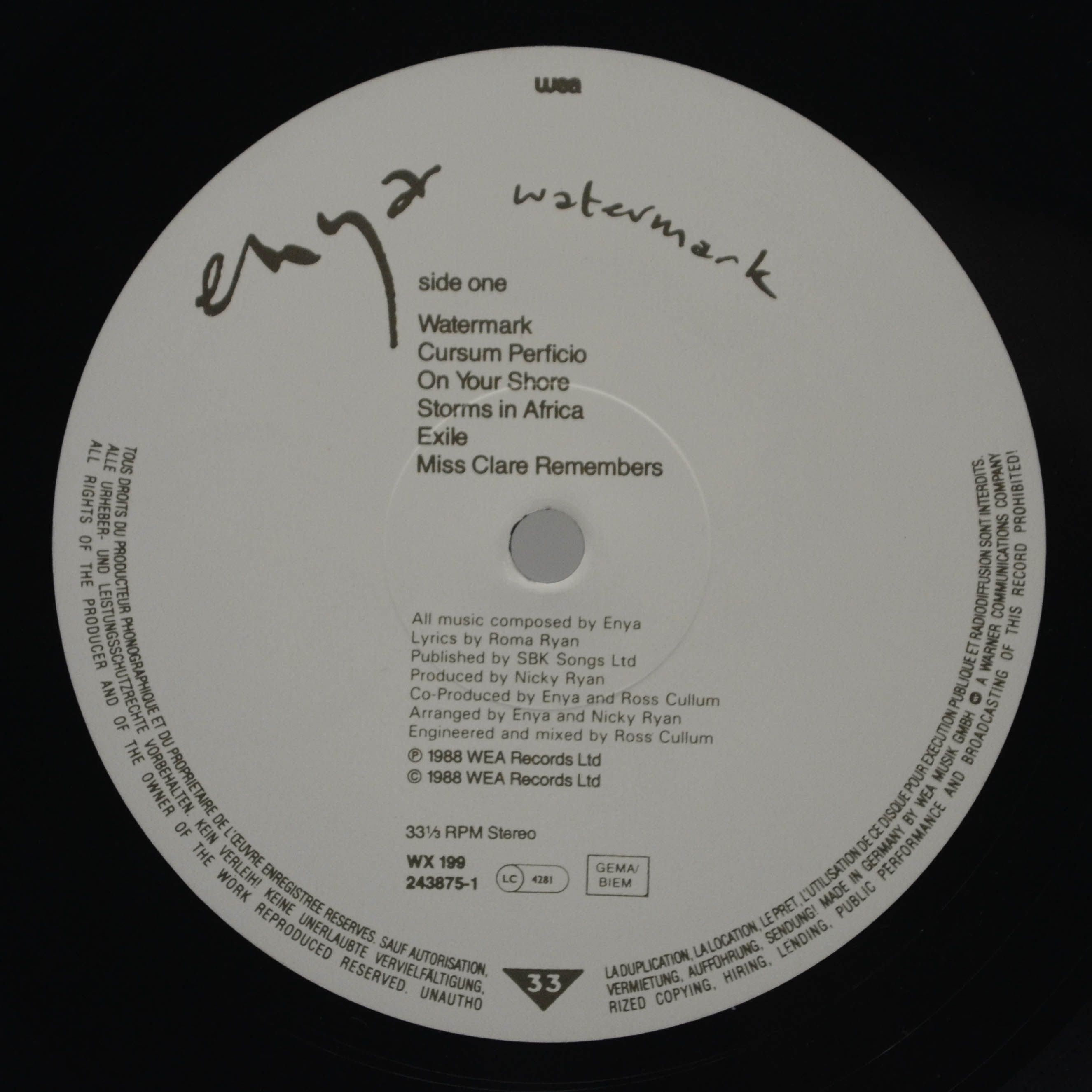 Enya — Watermark, 1988