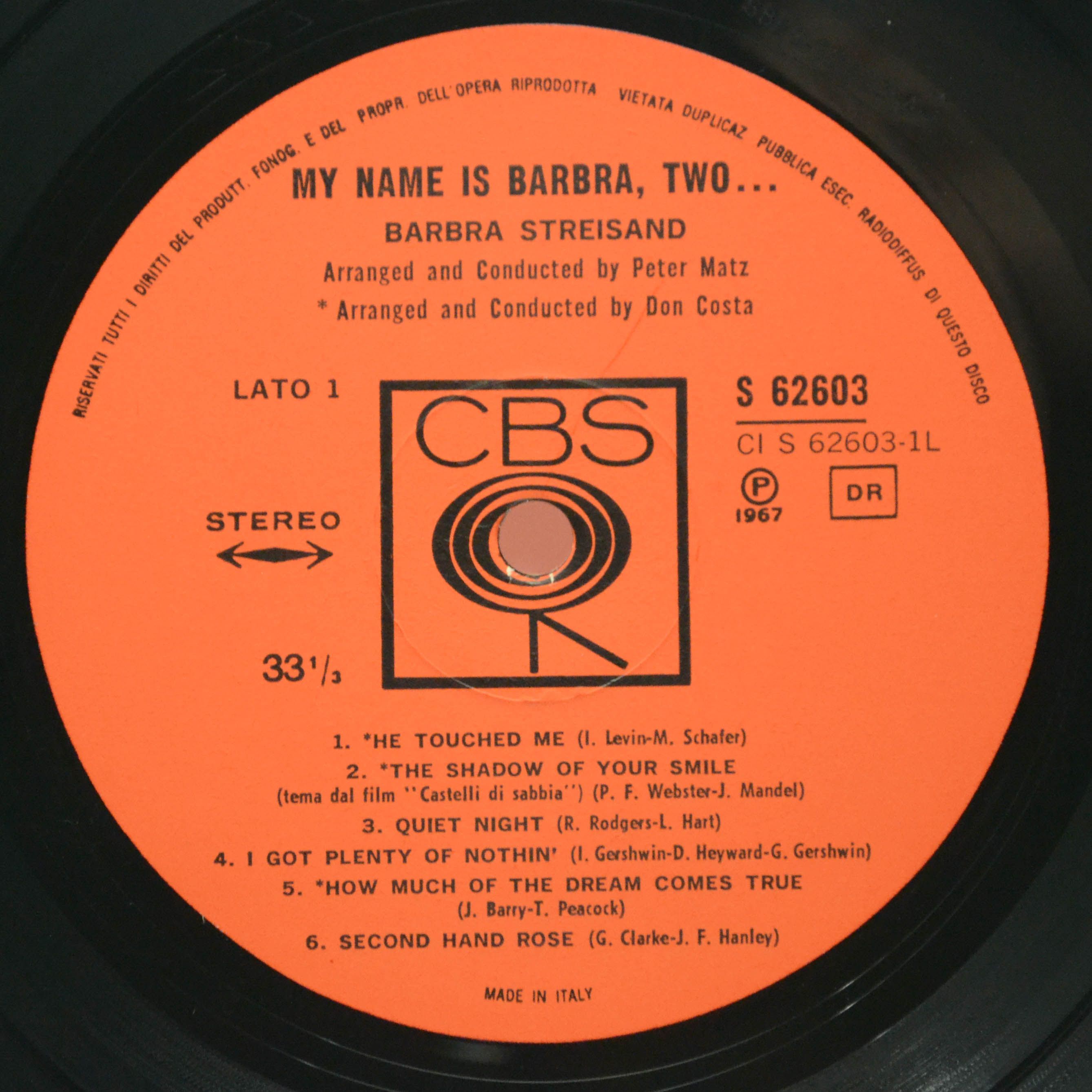 Barbra Streisand — My Name Is Barbra, Two..., 1967