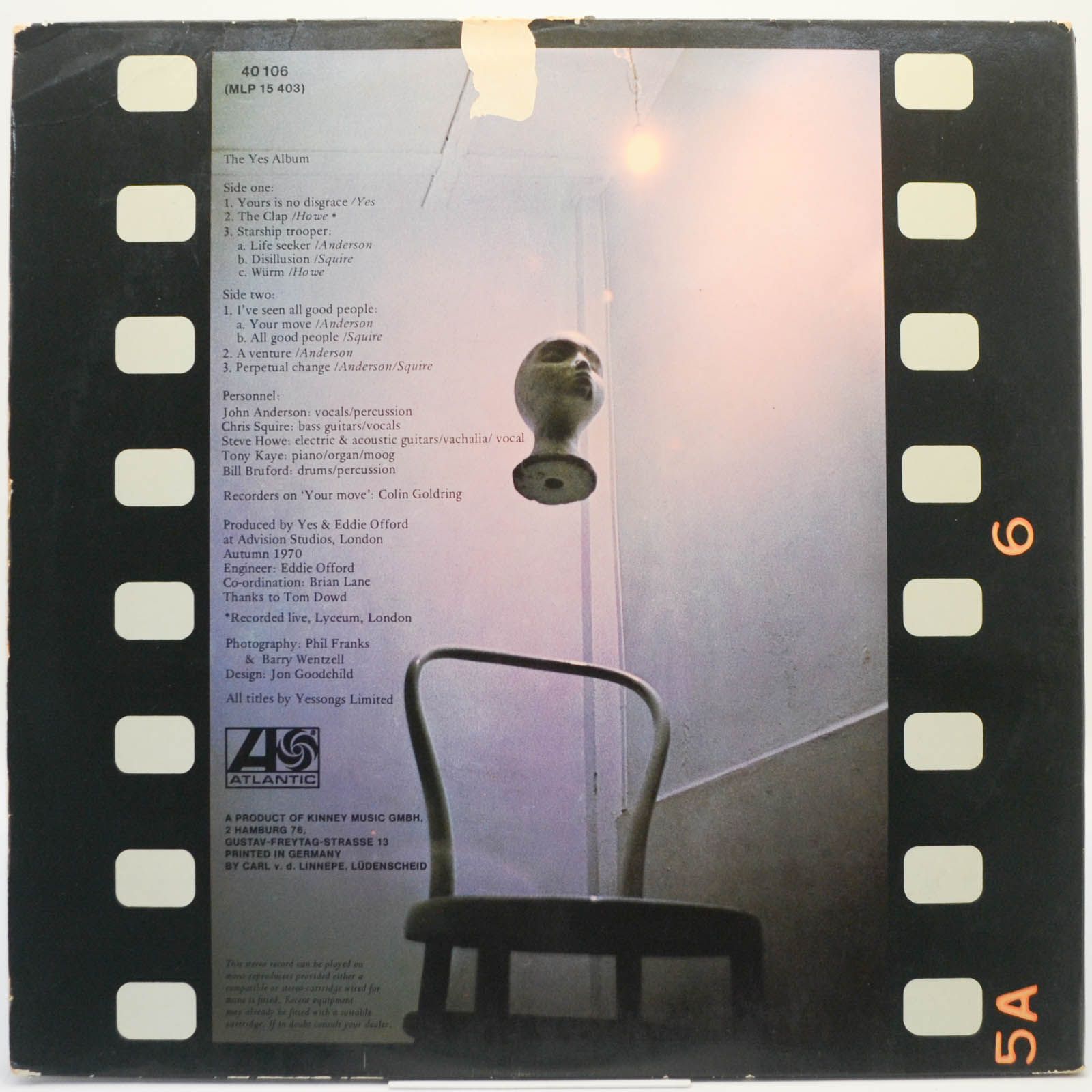 Yes — The Yes Album, 1971