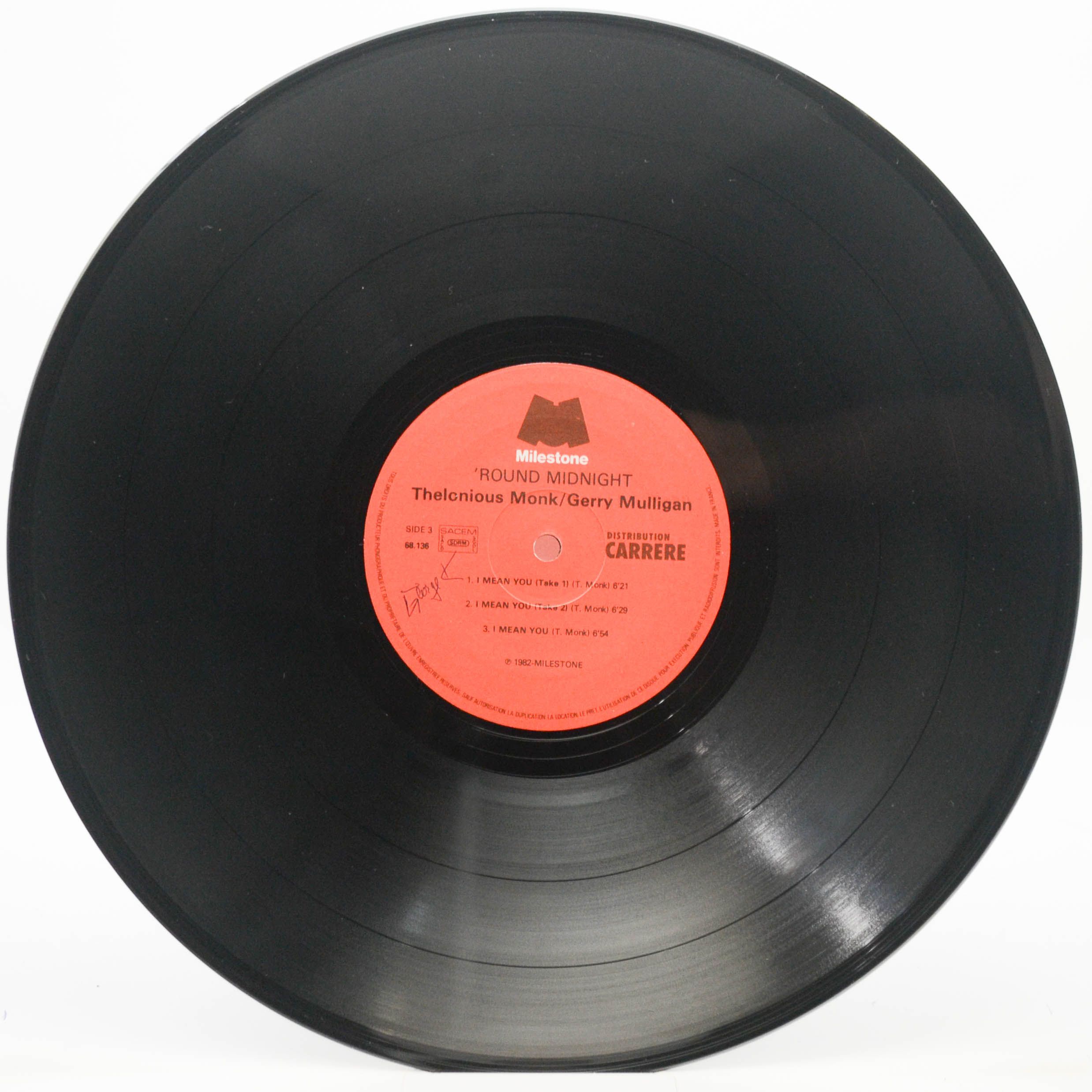 Thelonious Monk / Gerry Mulligan — Round Midnight (2LP), 1983
