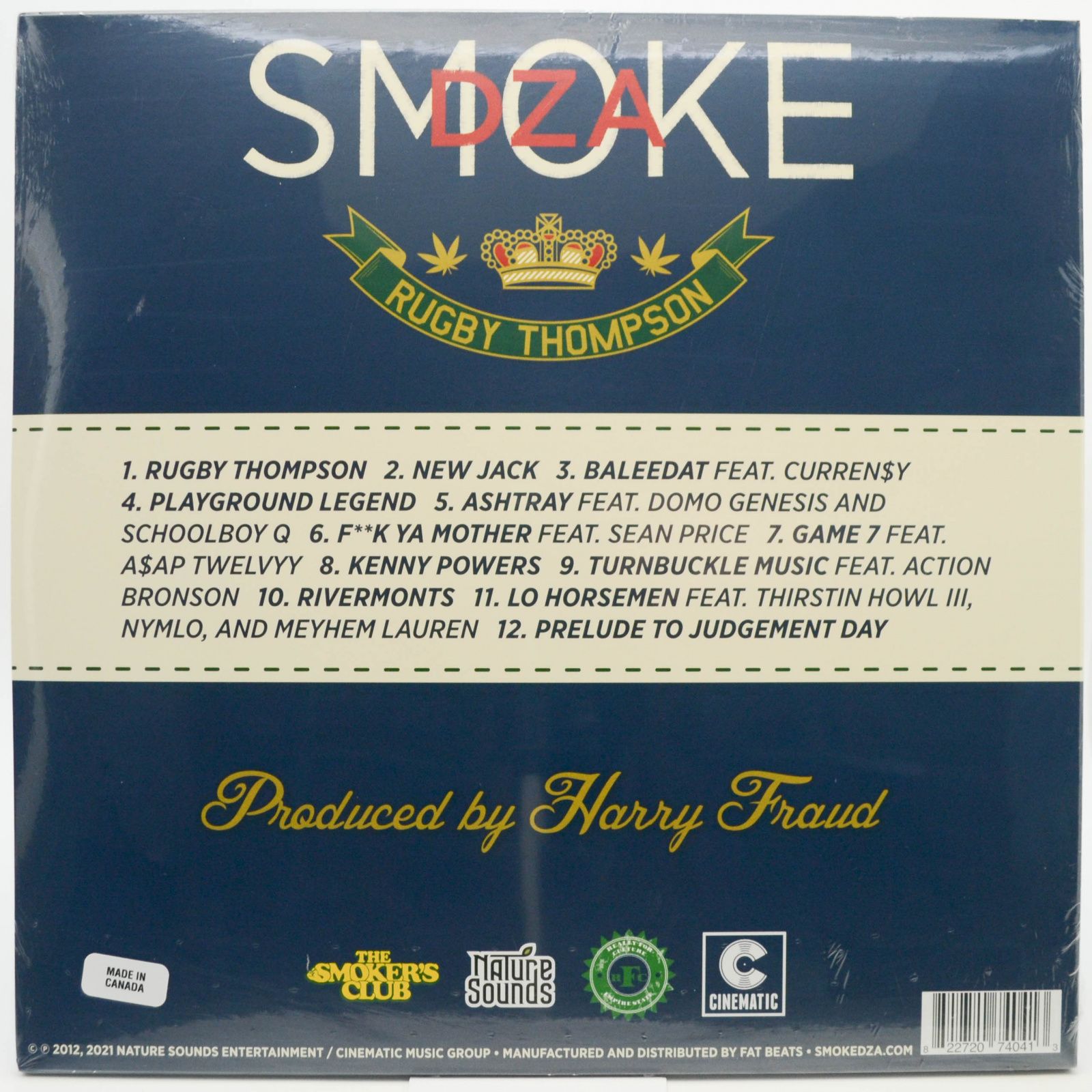 Smoke DZA — Rugby Thompson (2LP, USA), 2021