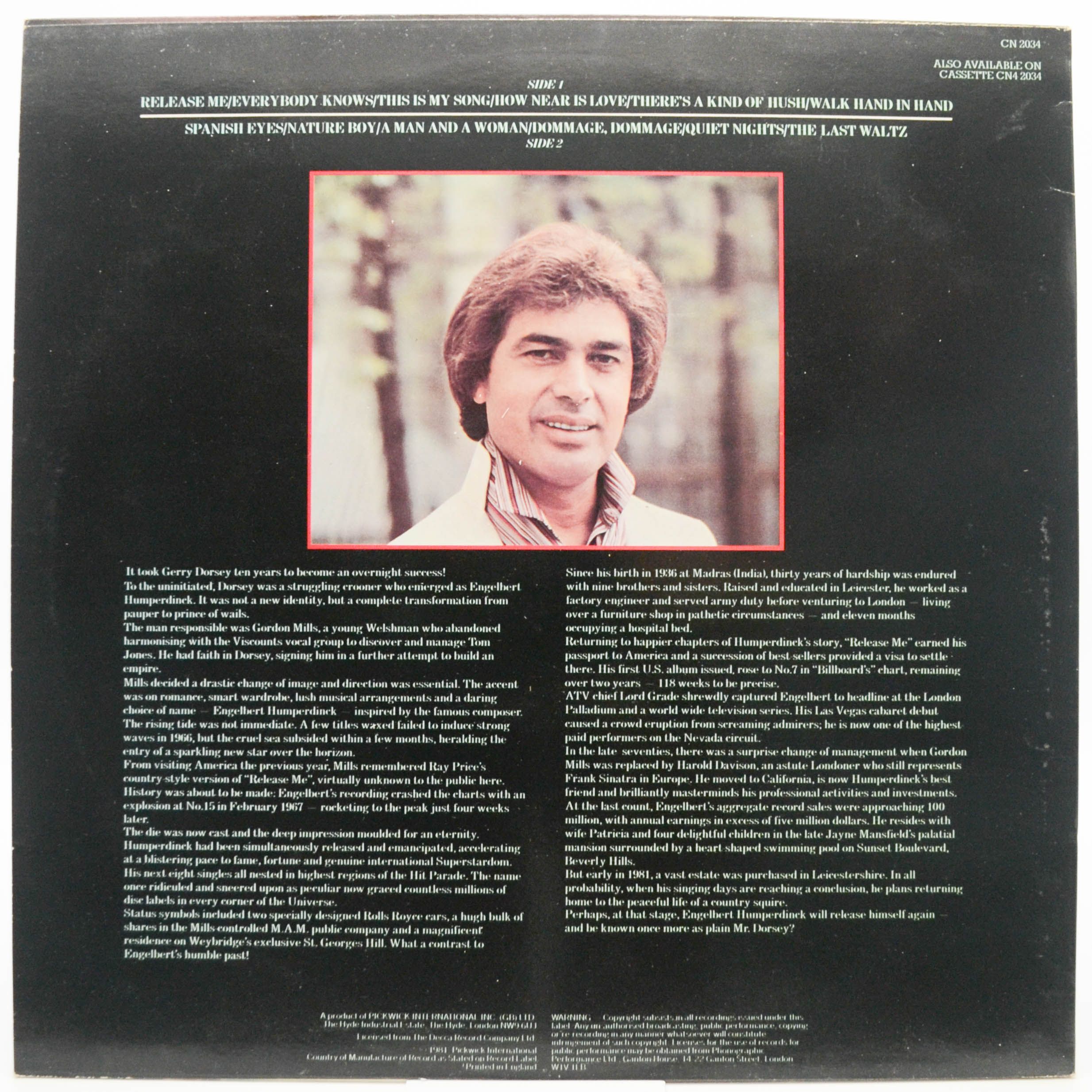 Engelbert — Release Me (UK), 1981