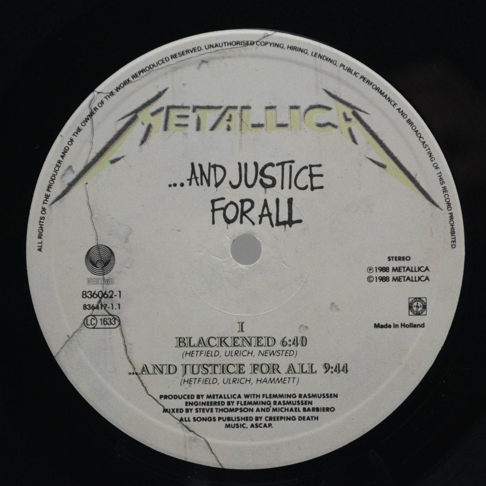 Metallica — ...And Justice For All (2LP), 1988