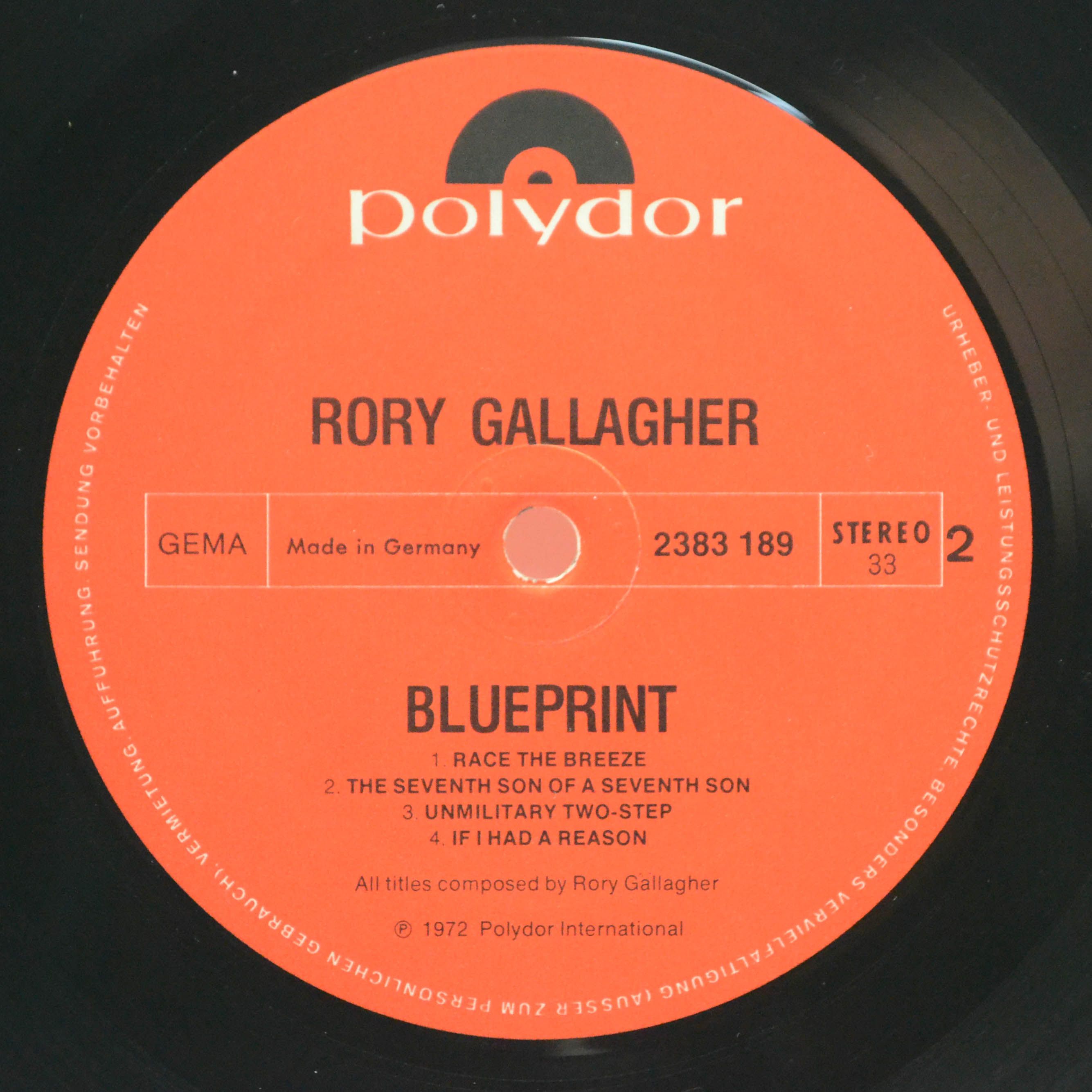 Rory Gallagher — Blueprint, 1973